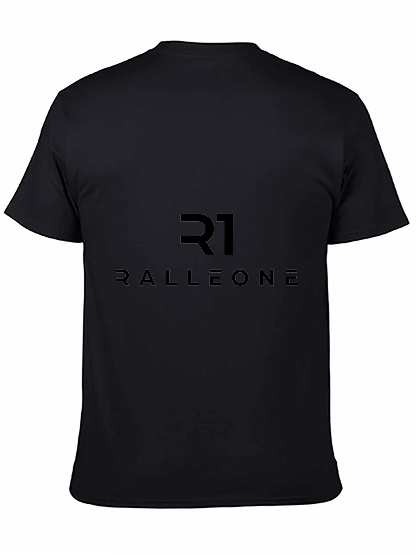 R1 RALLEONE Stylish Black Graphic T-Shirt