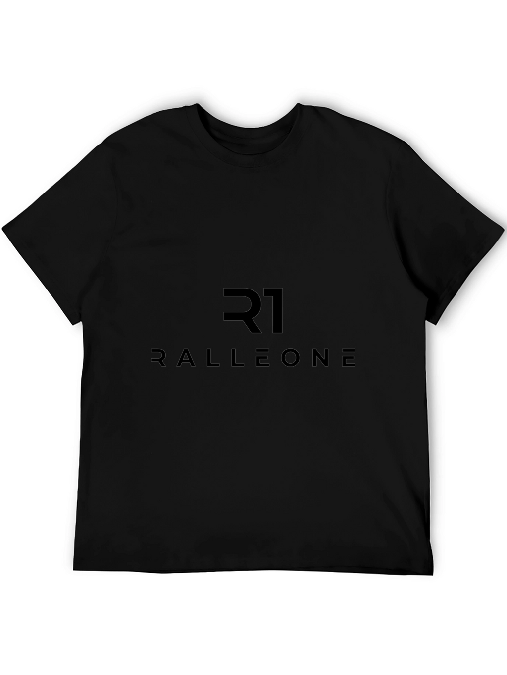 R1 RALLEONE Stylish Black Graphic T-Shirt