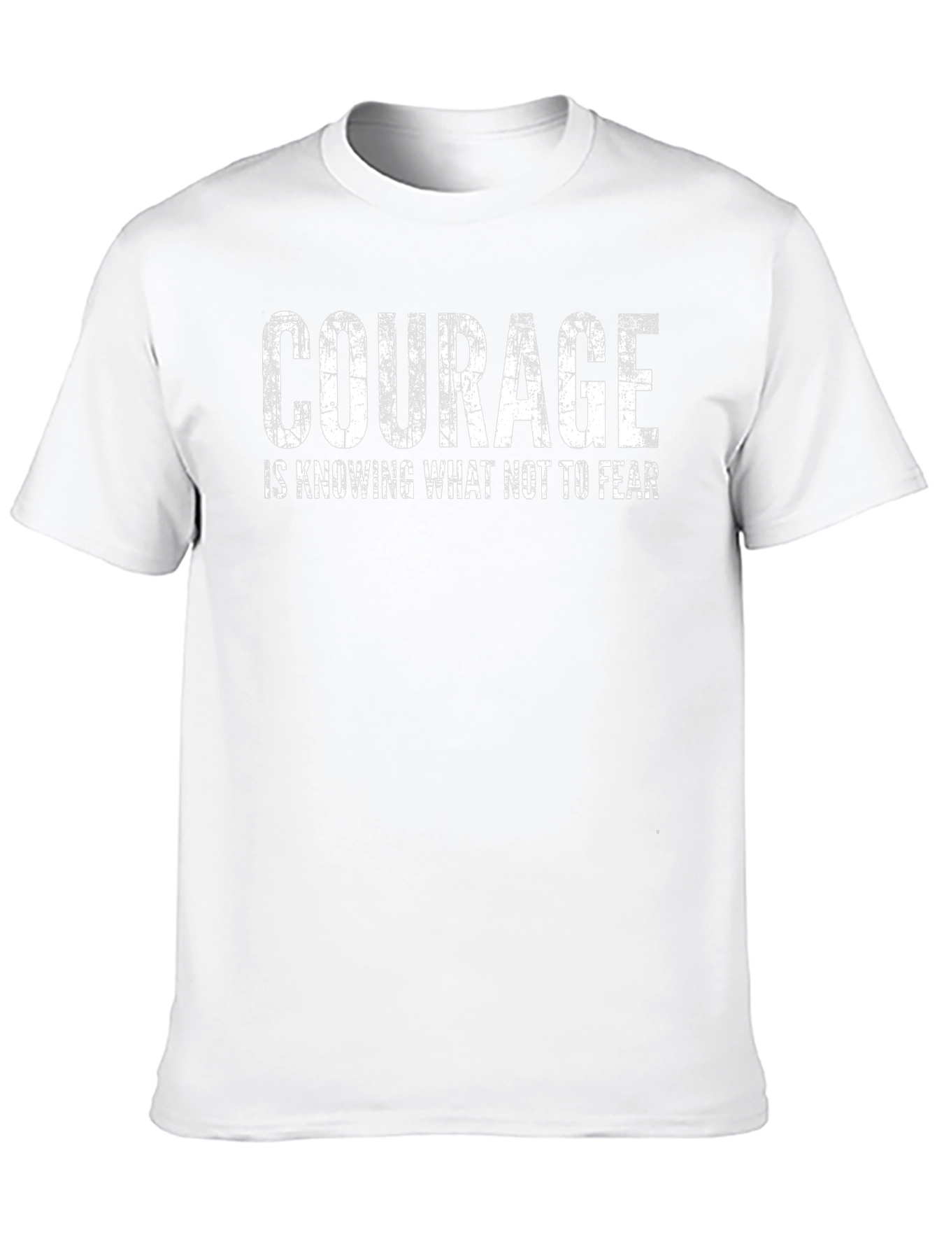 Courage Quote Black T-Shirt