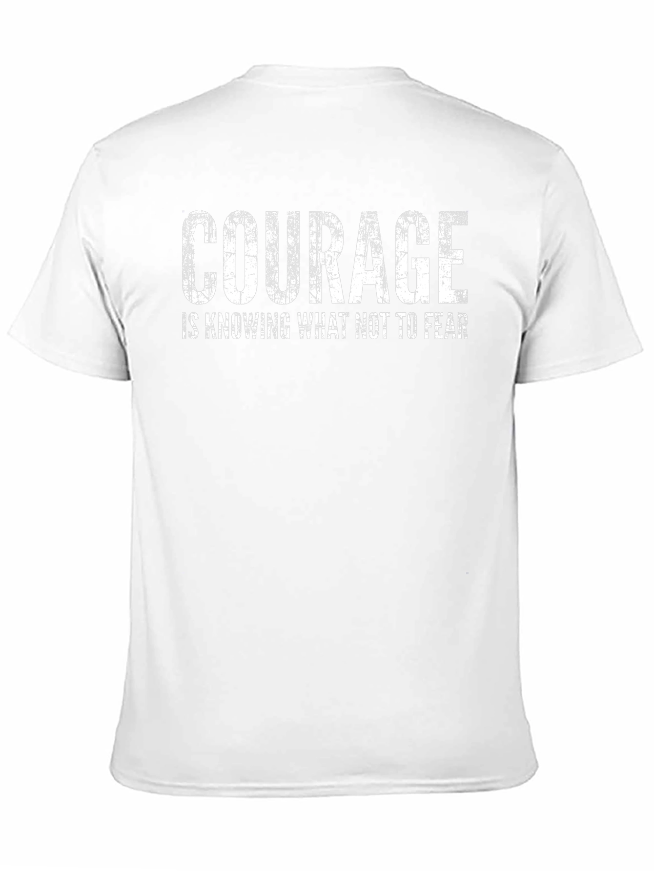 Courage Quote Black T-Shirt