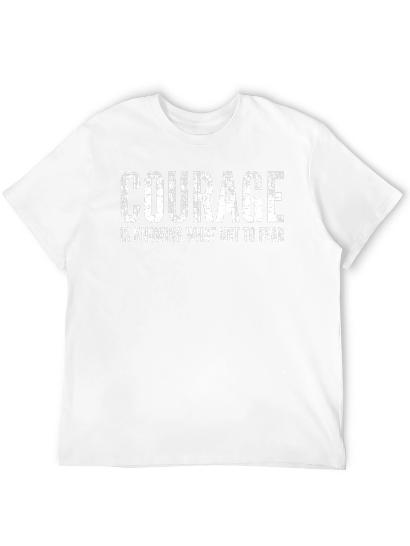 Courage Quote Black T-Shirt