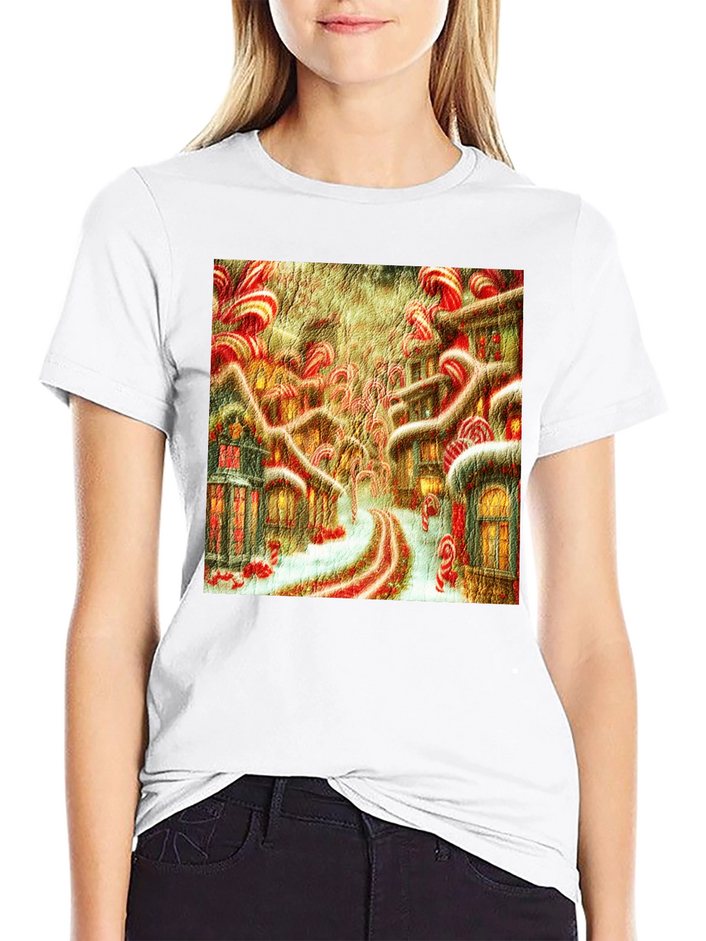 Candy Cane Lane Art T-Shirt