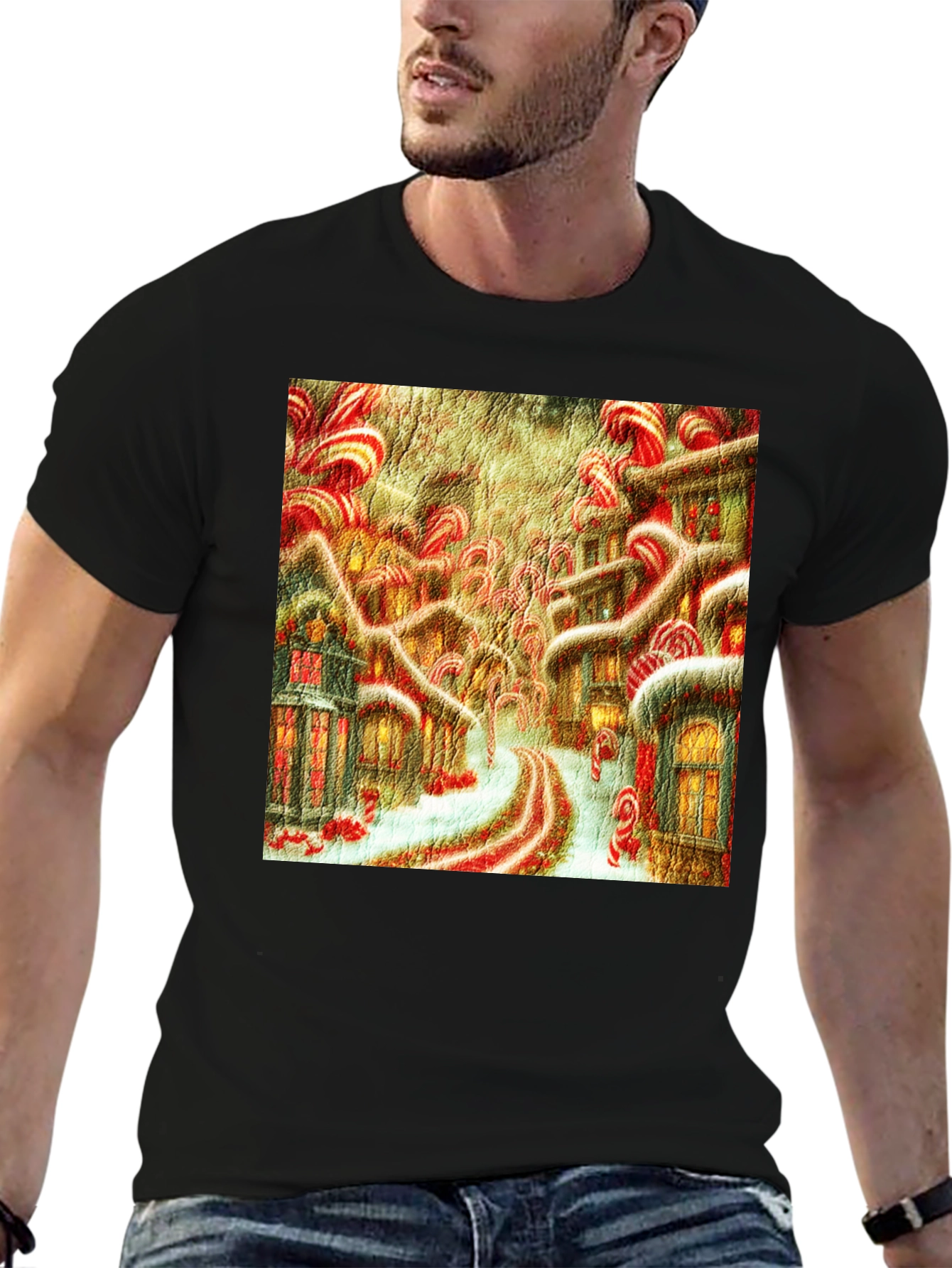 Candy Cane Lane Art T-Shirt