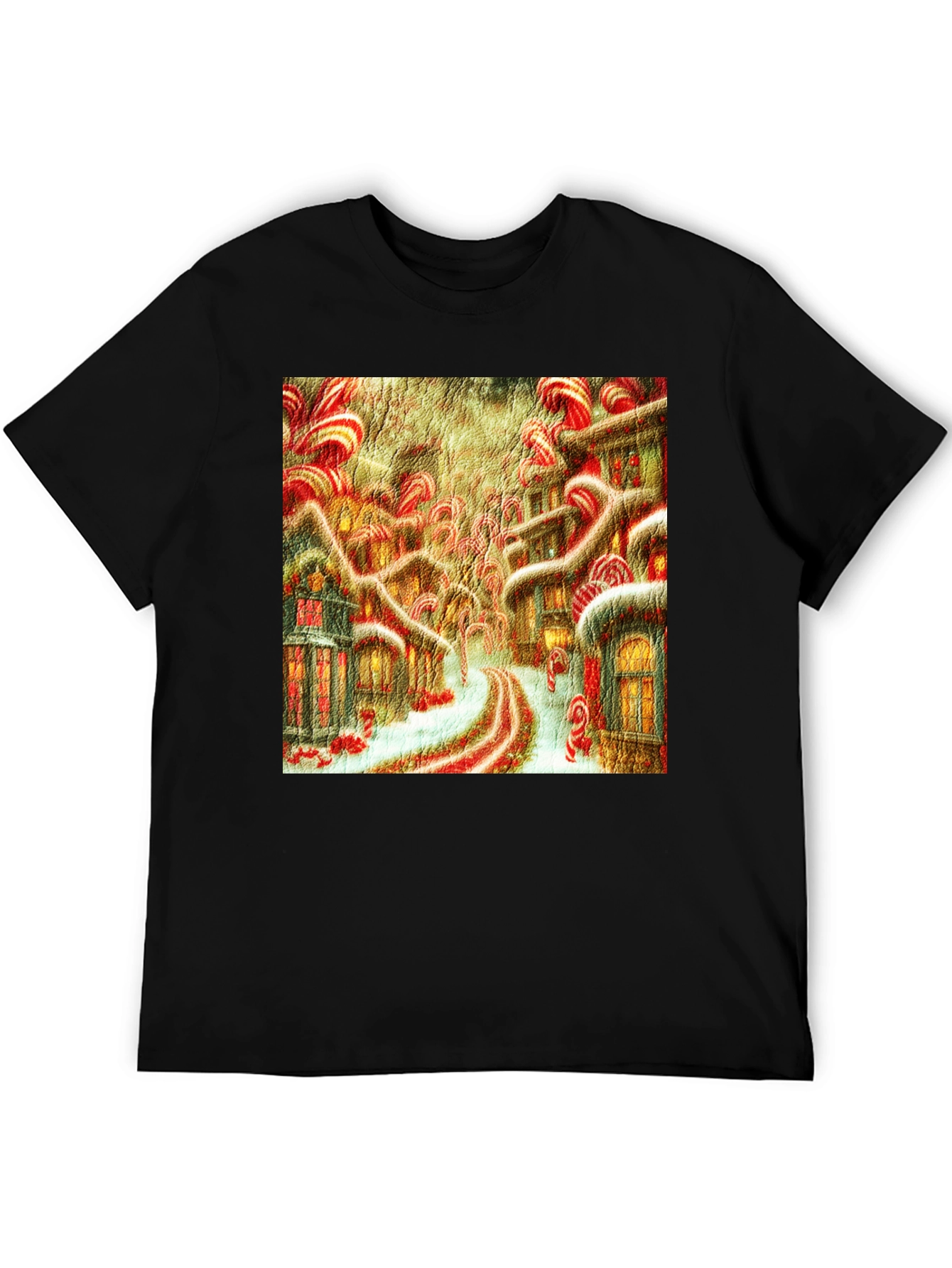 Candy Cane Lane Art T-Shirt