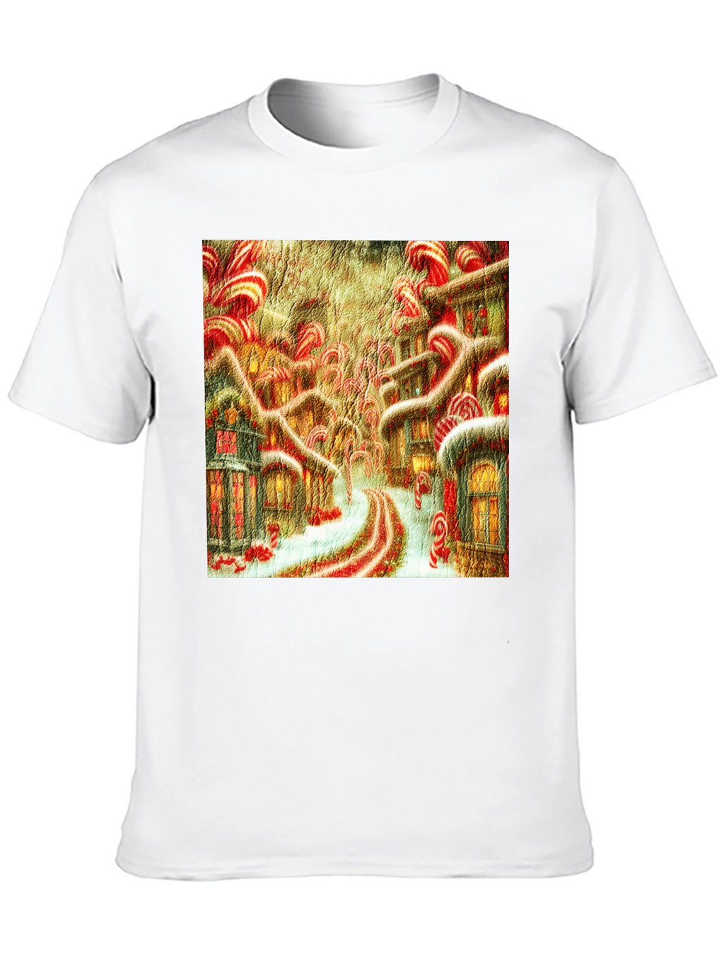 Candy Cane Lane Art T-Shirt