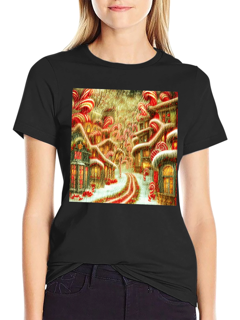 Candy Cane Lane Art T-Shirt