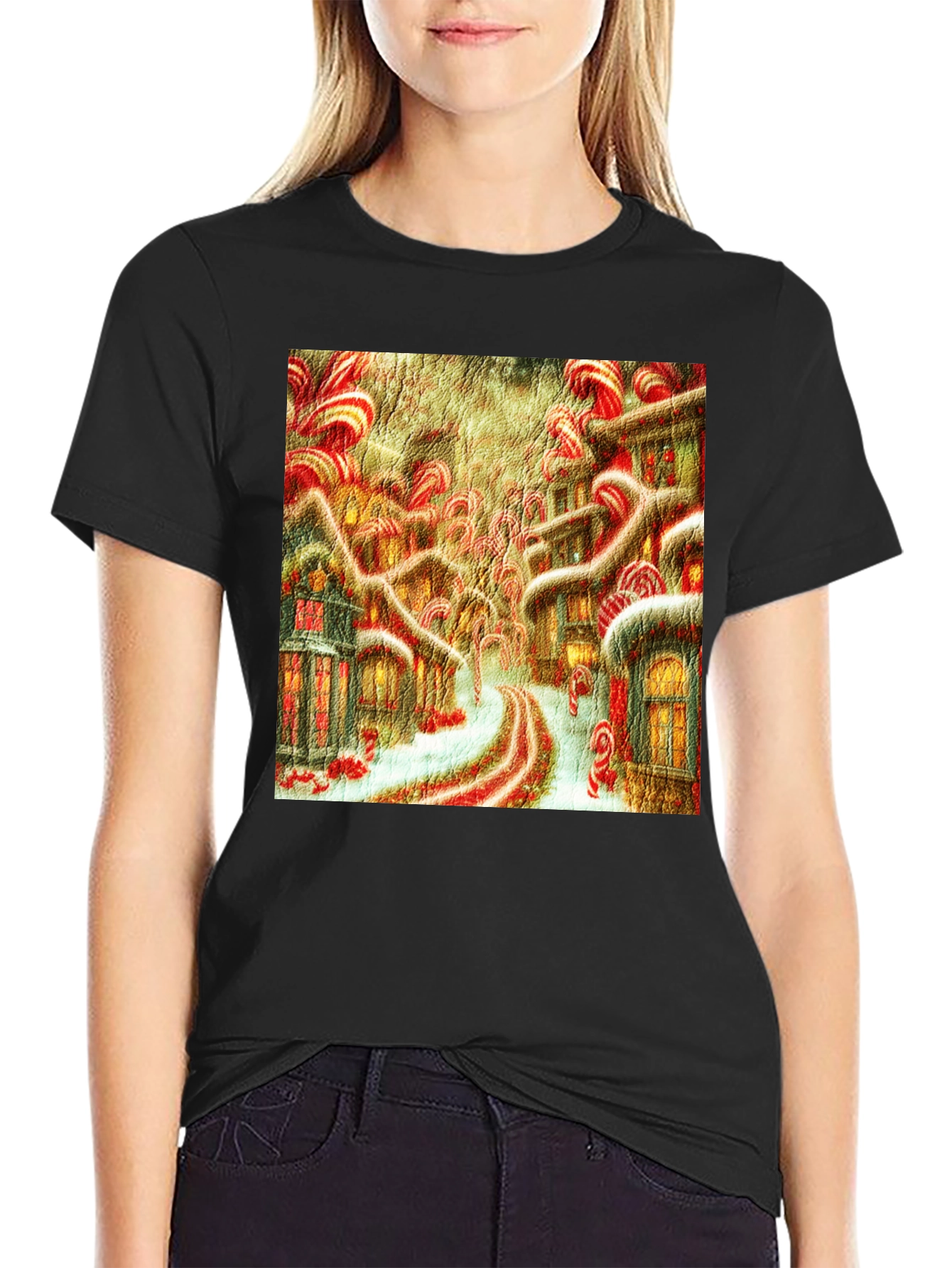 Candy Cane Lane Art T-Shirt