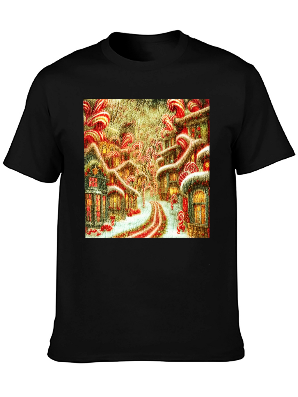 Candy Cane Lane Art T-Shirt