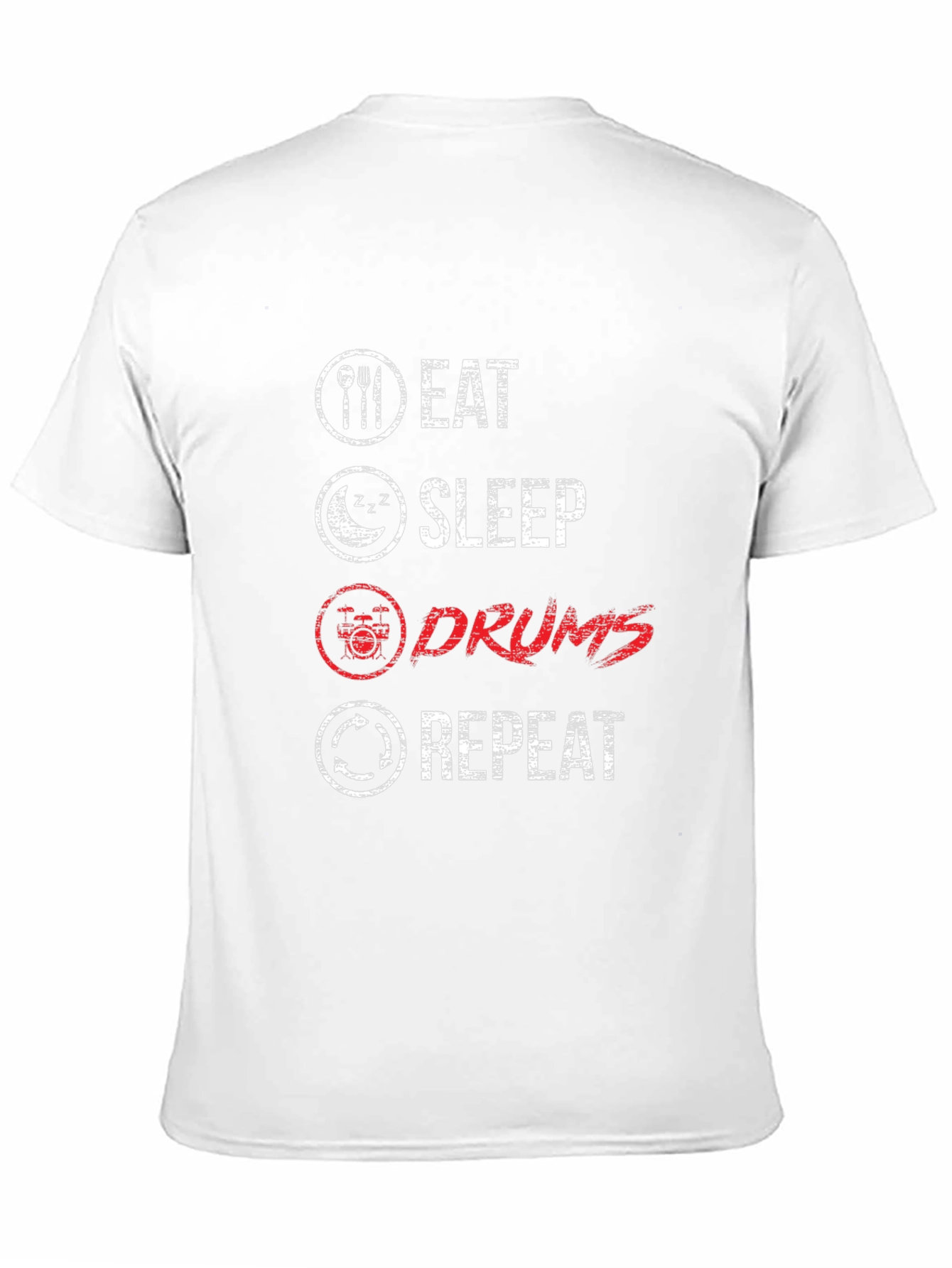 Eat Sleep Drums Repeat Graphic T-Shirt