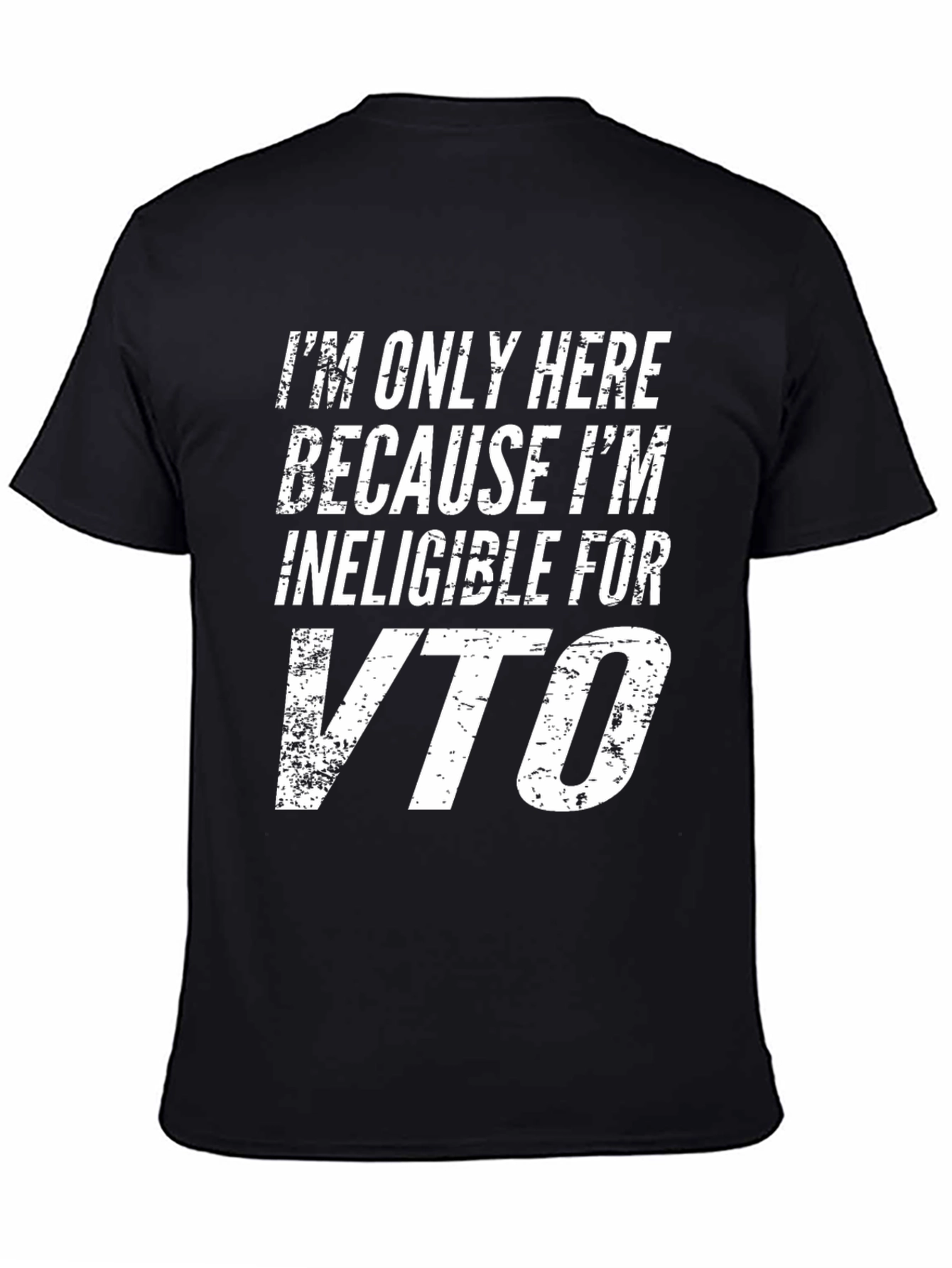 Ineligible For VTO Black Graphic T-Shirt