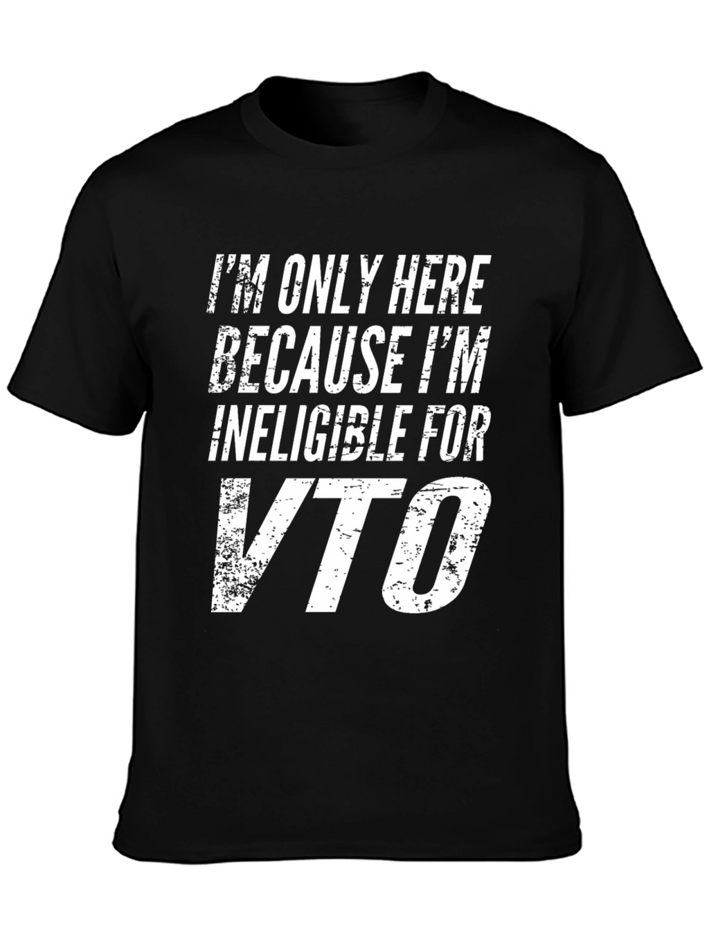 Ineligible For VTO Black Graphic T-Shirt