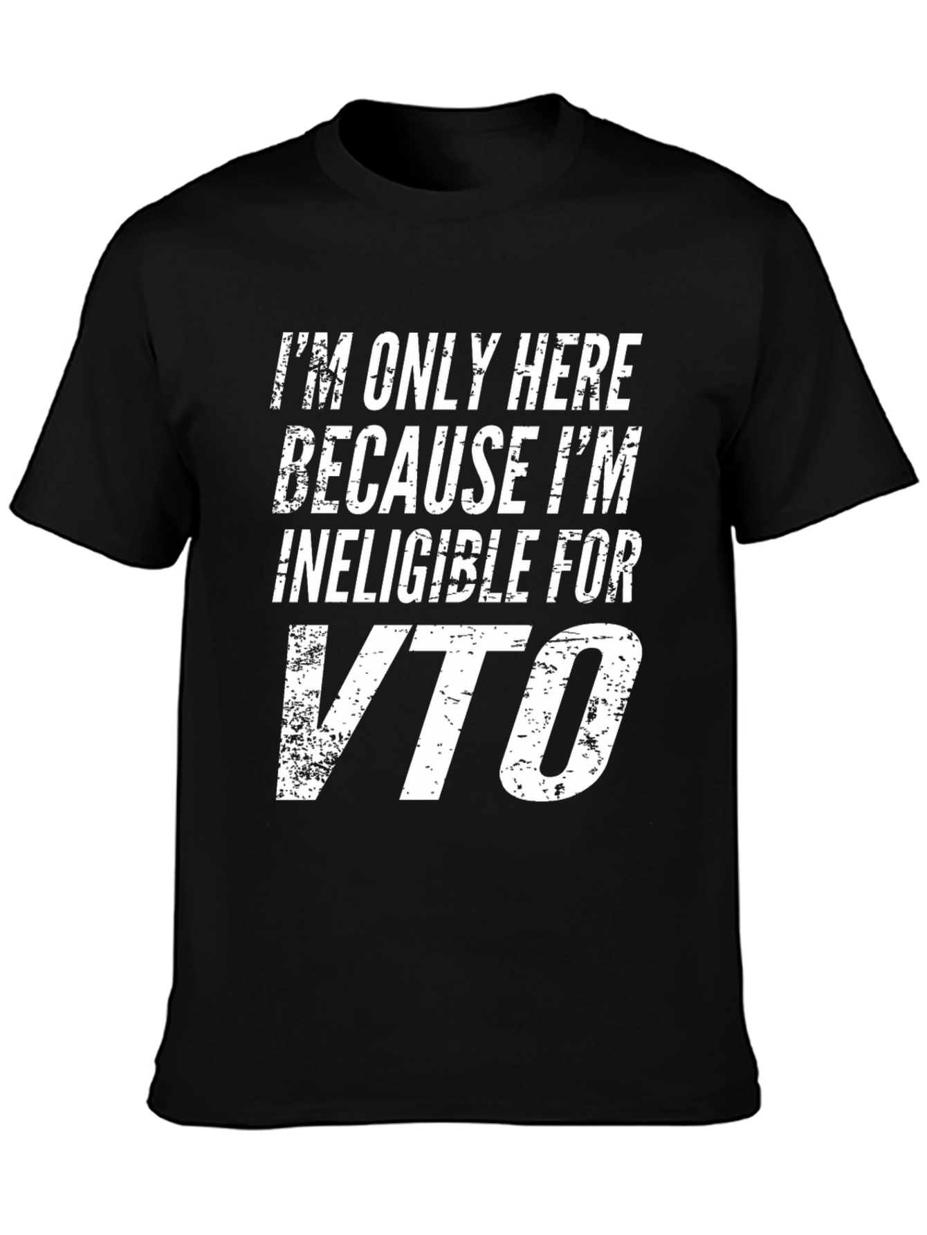 Ineligible For VTO Black Graphic T-Shirt