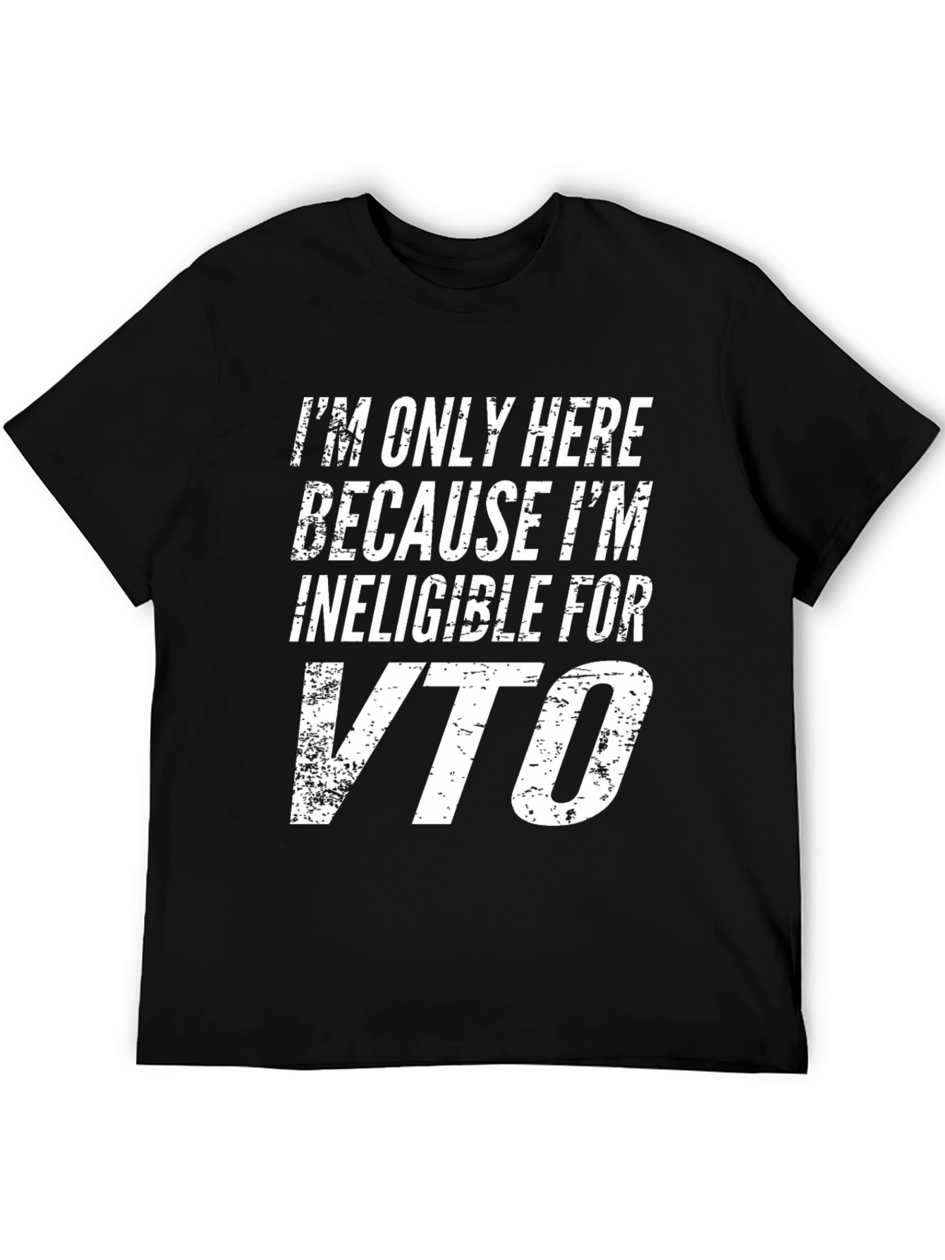 Ineligible For VTO Black Graphic T-Shirt