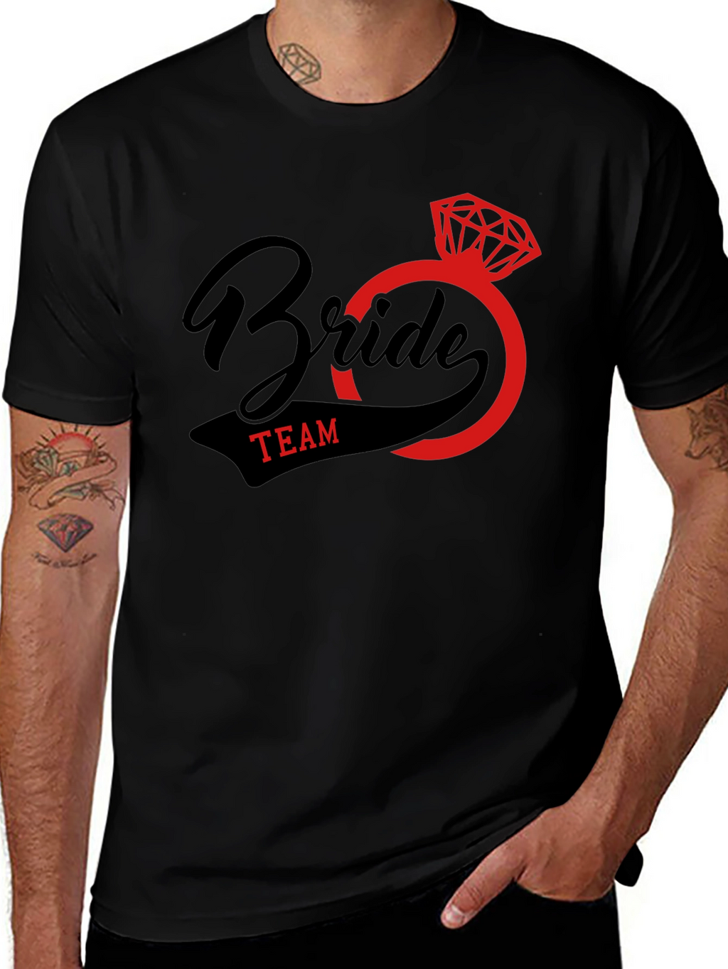 Bride Team Graphic Tee - Black