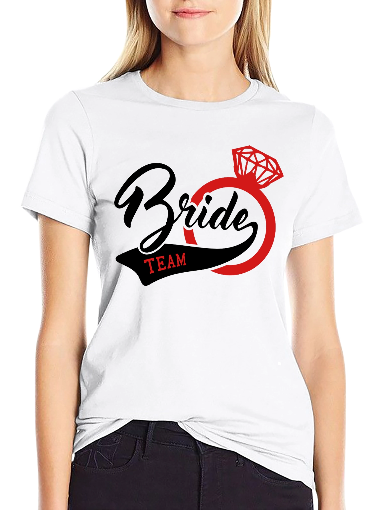 Bride Team Graphic Tee - Black