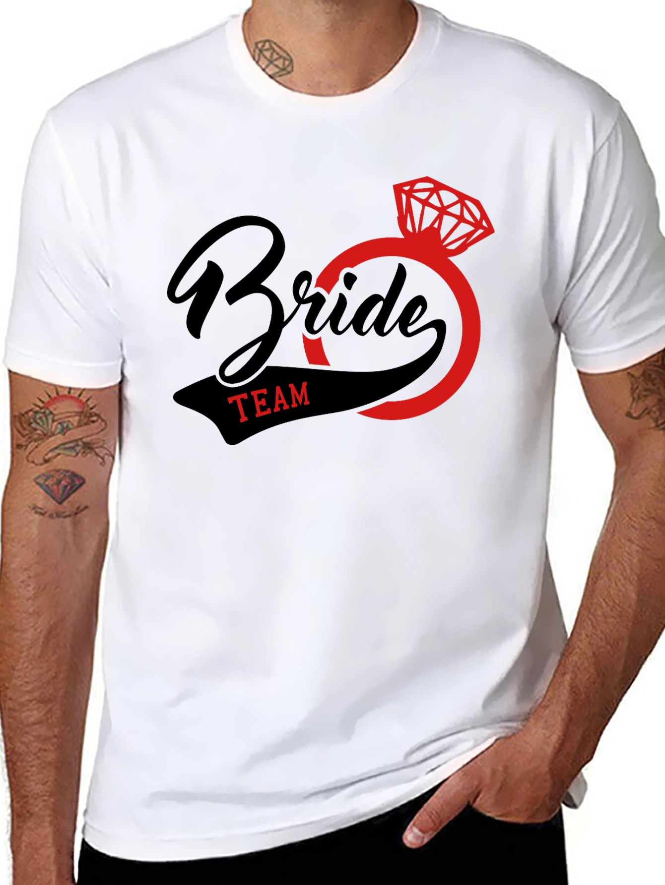 Bride Team Graphic Tee - Black