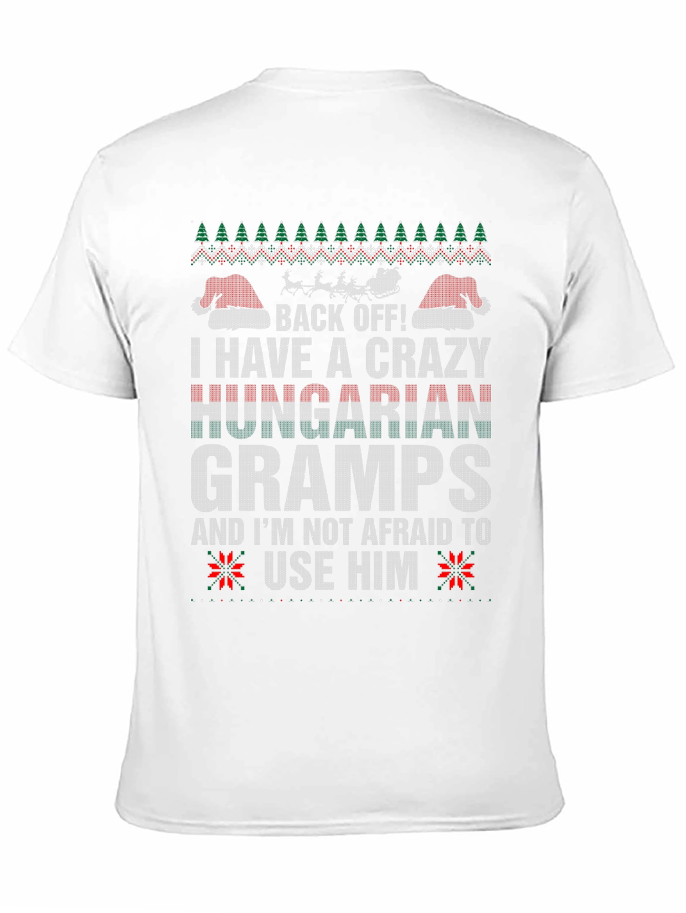 Crazy Hungarian Gramps Christmas T-Shirt