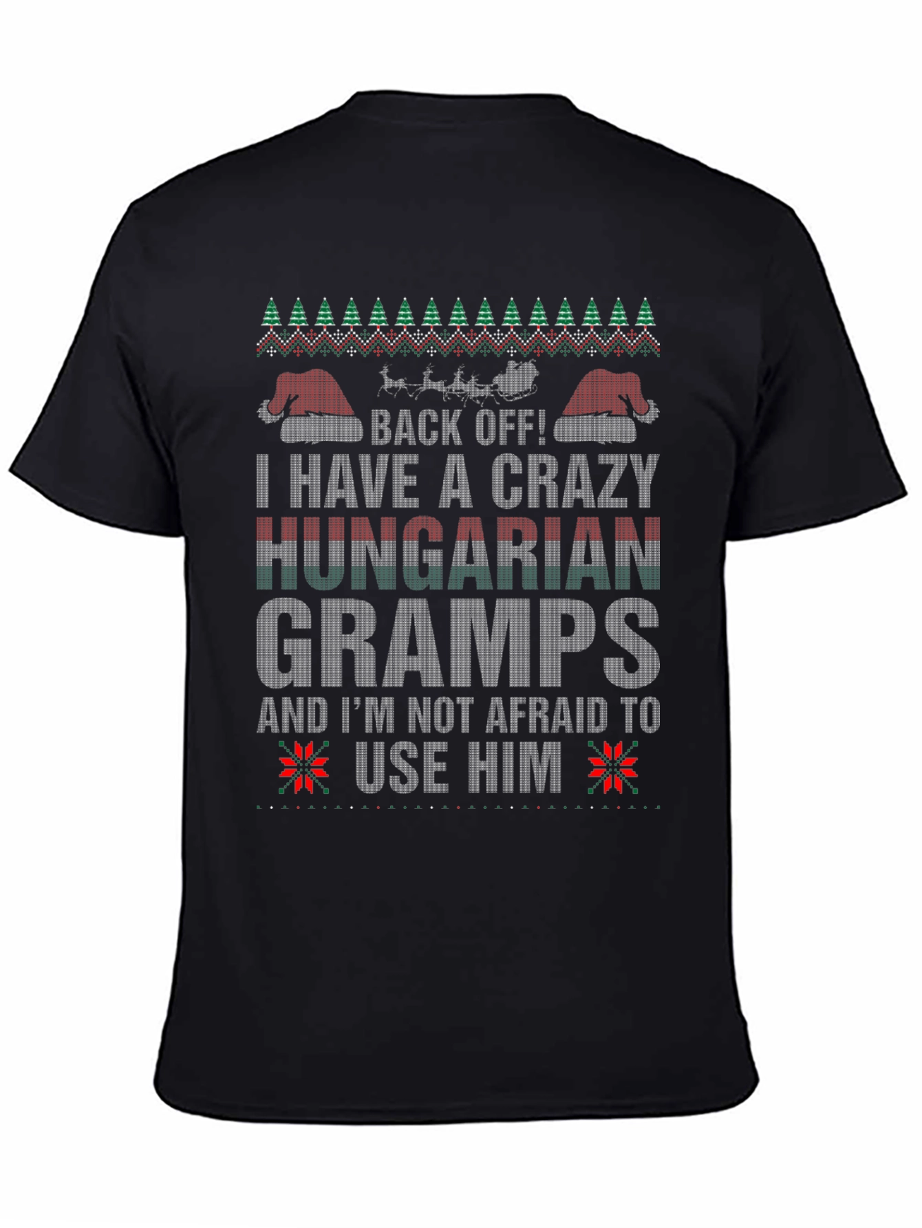 Crazy Hungarian Gramps Christmas T-Shirt