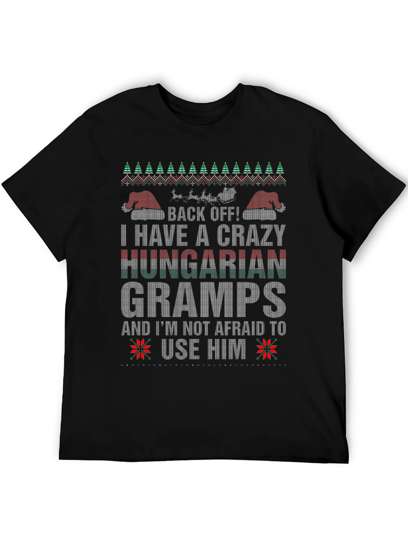 Crazy Hungarian Gramps Christmas T-Shirt