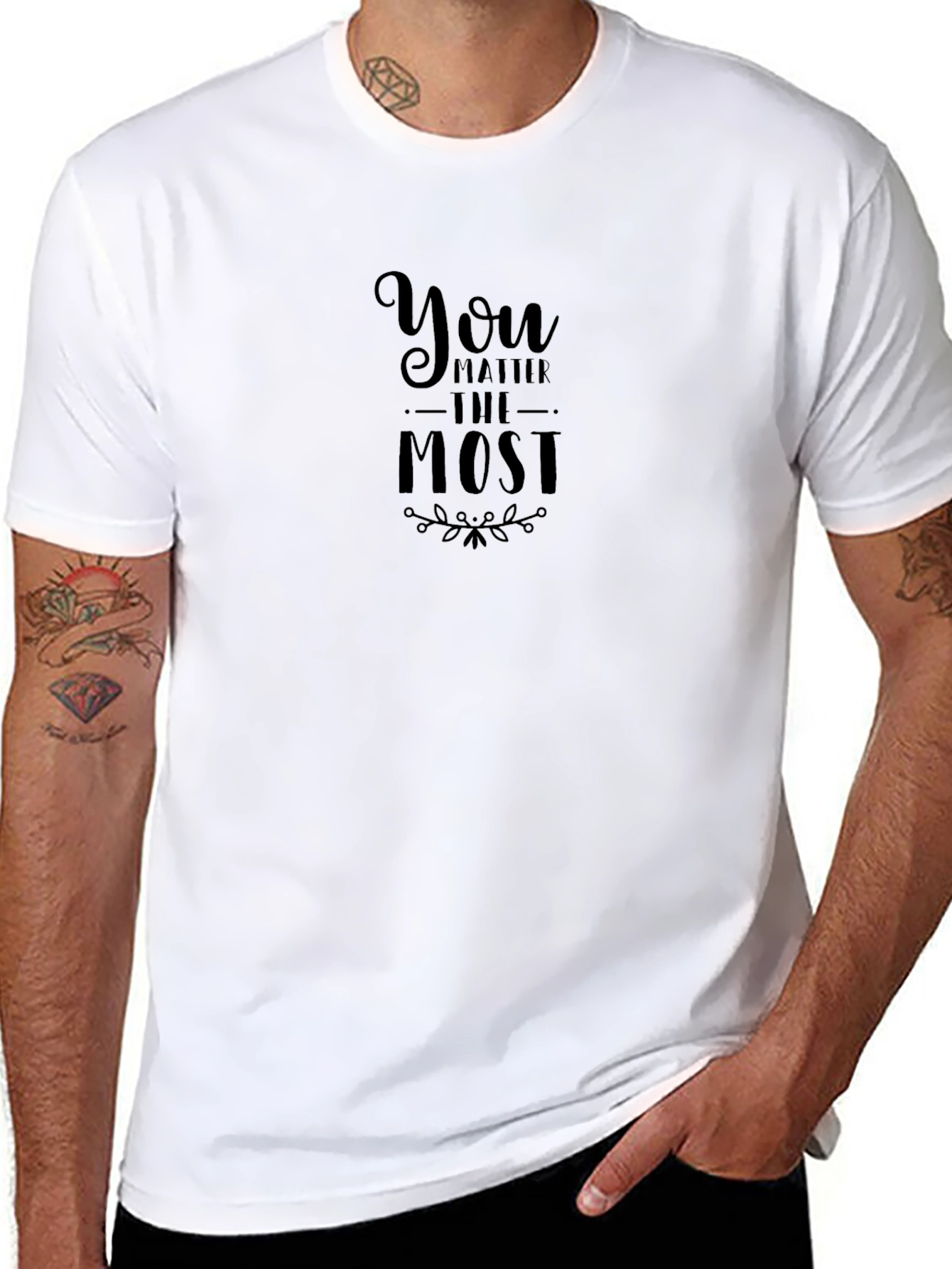 You Matter Most Black Graphic Tee