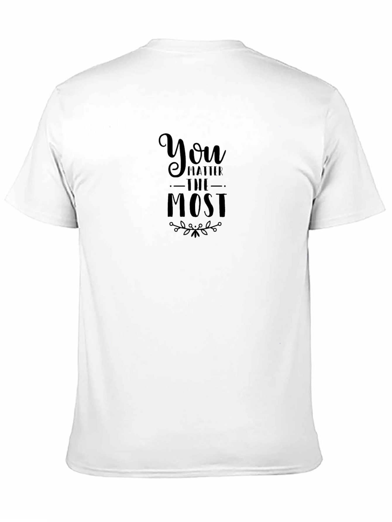 You Matter Most Black Graphic Tee