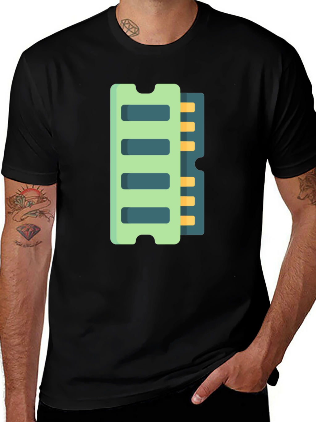 RAM Chip Graphic Tee - Geeky Style!