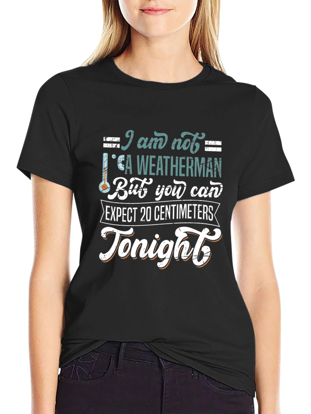 Funny Weatherman T-Shirt - 20 Centimeters Tonight