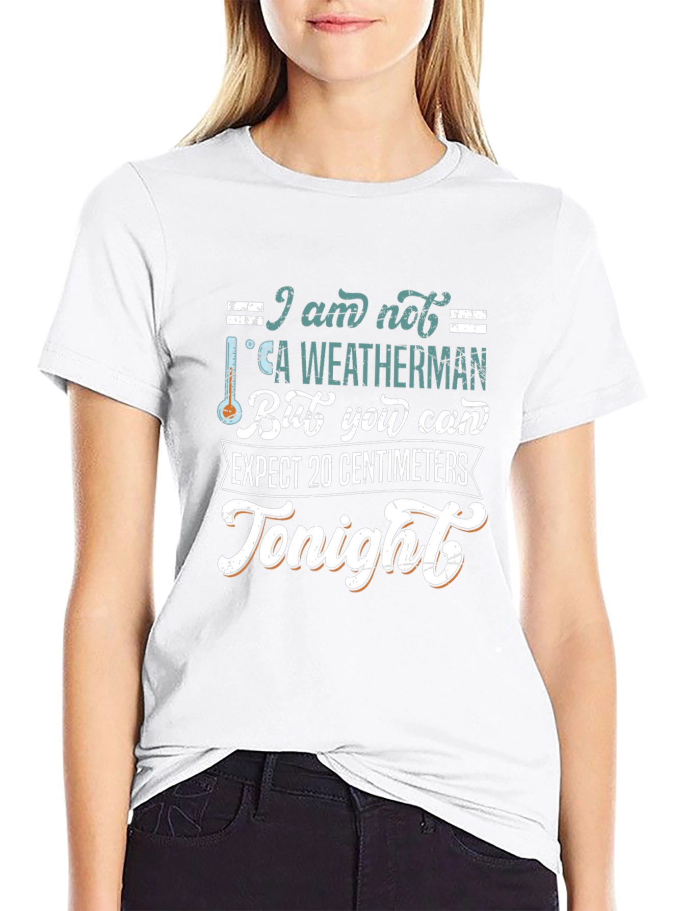 Funny Weatherman T-Shirt - 20 Centimeters Tonight