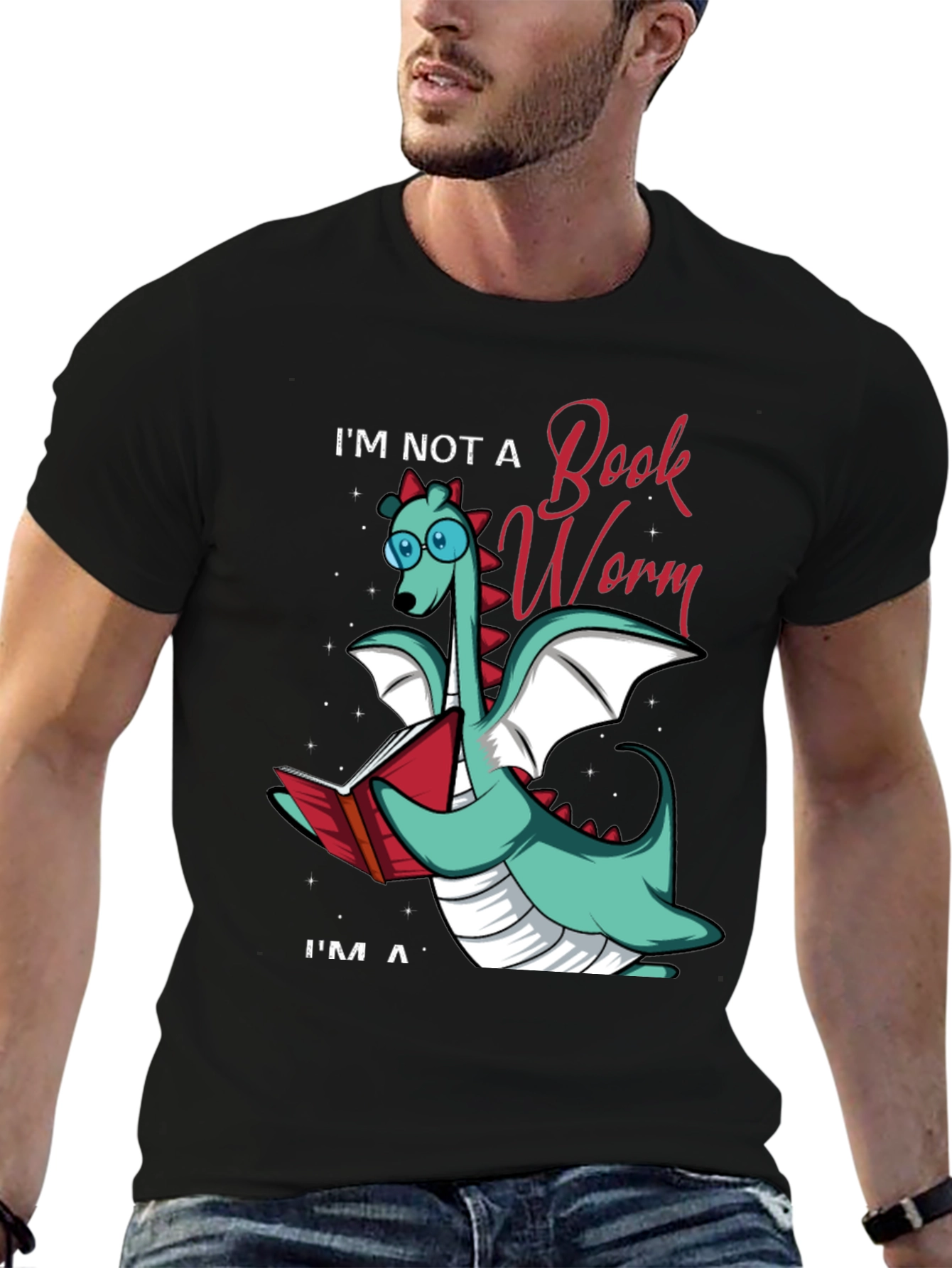 Book Dragon Graphic Tee - Bookworm Alternative