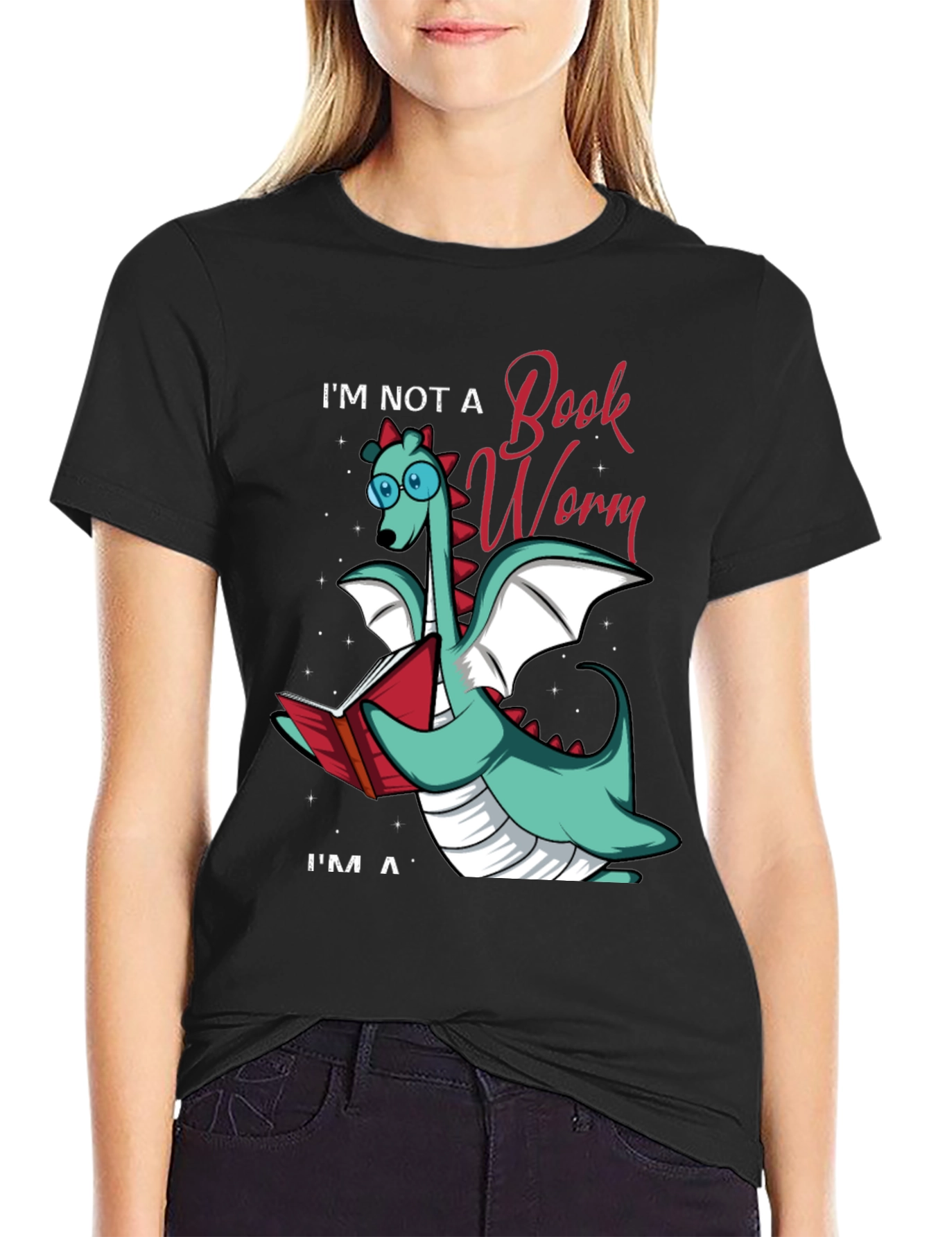 Book Dragon Graphic Tee - Bookworm Alternative