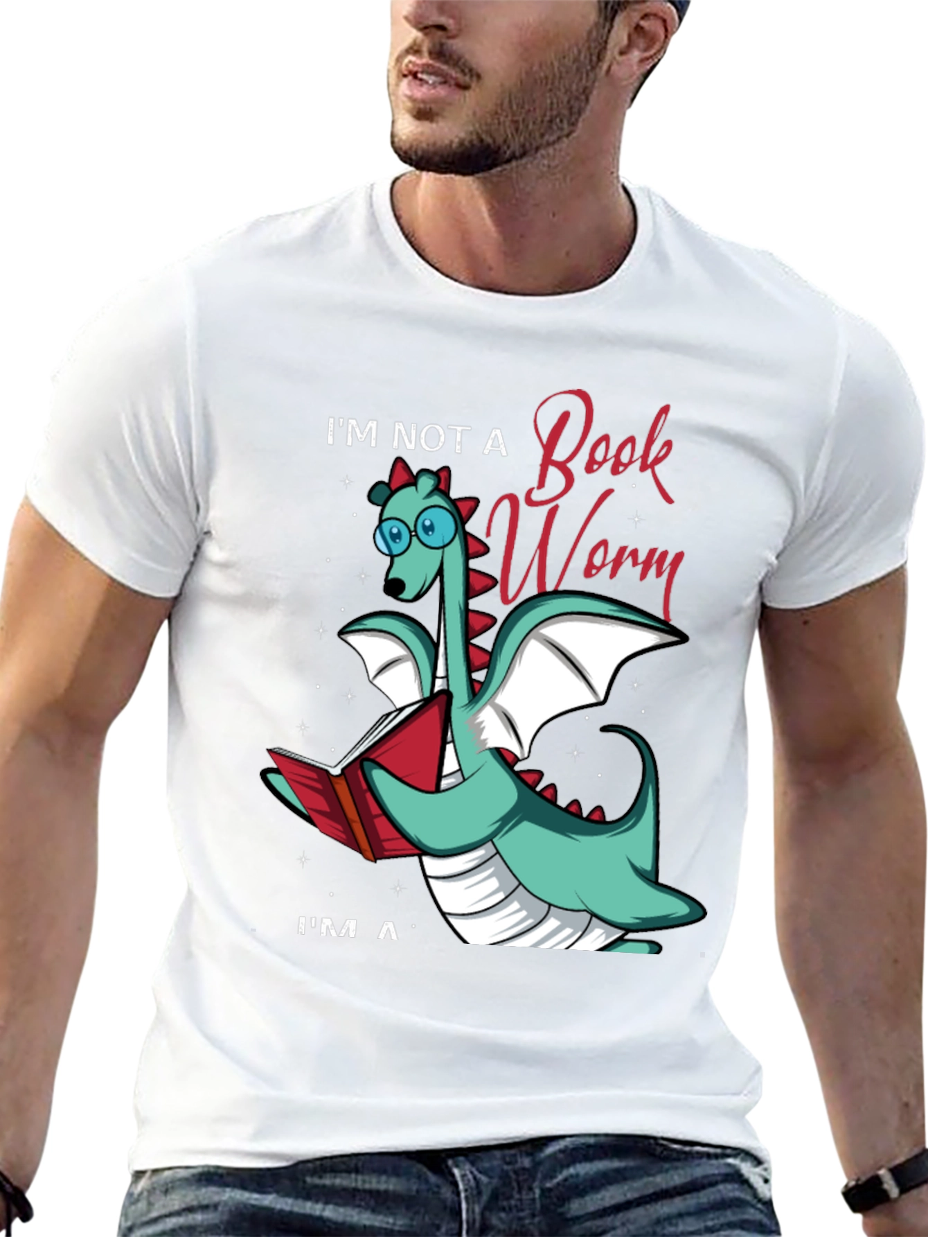Book Dragon Graphic Tee - Bookworm Alternative