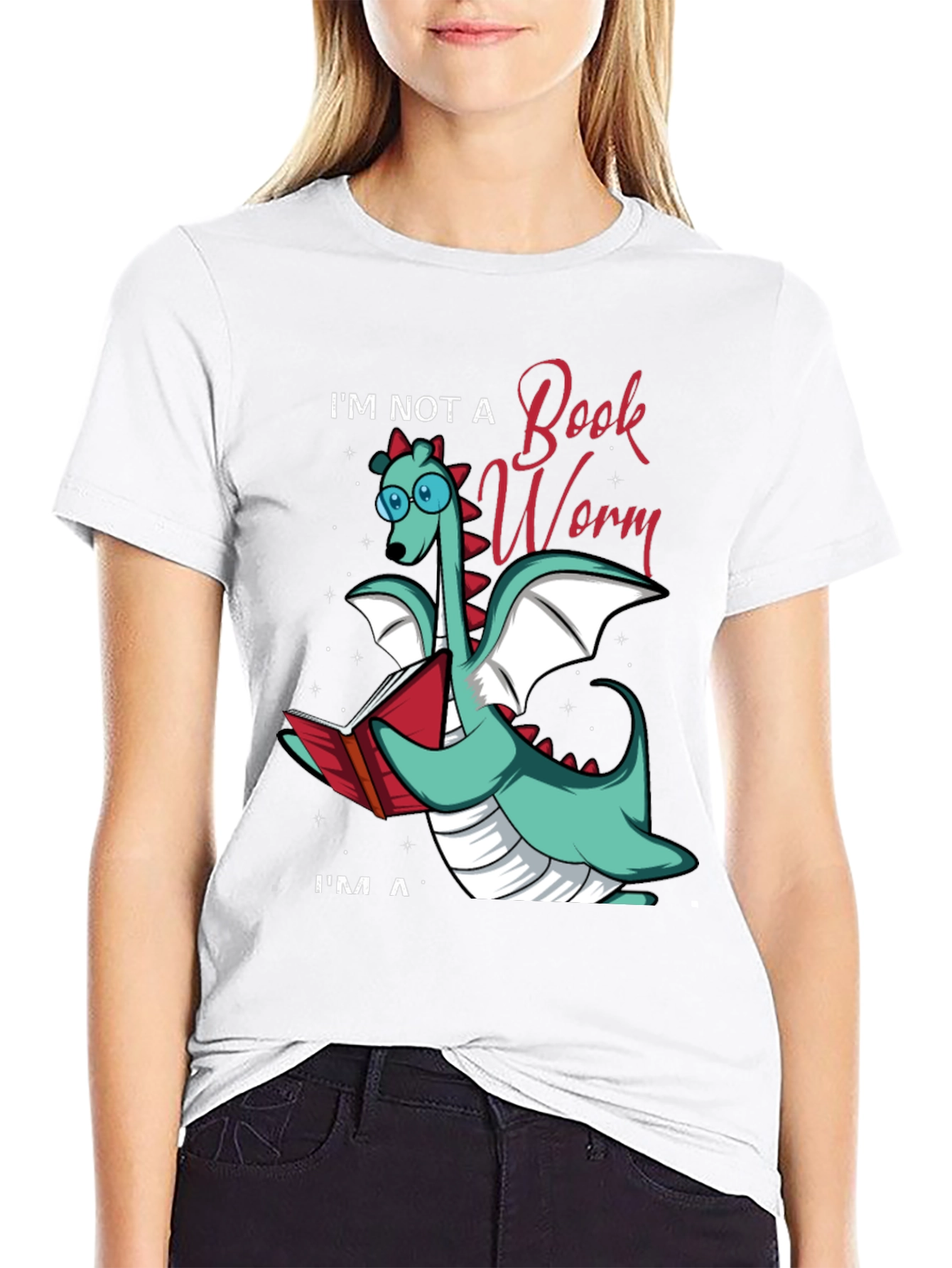 Book Dragon Graphic Tee - Bookworm Alternative