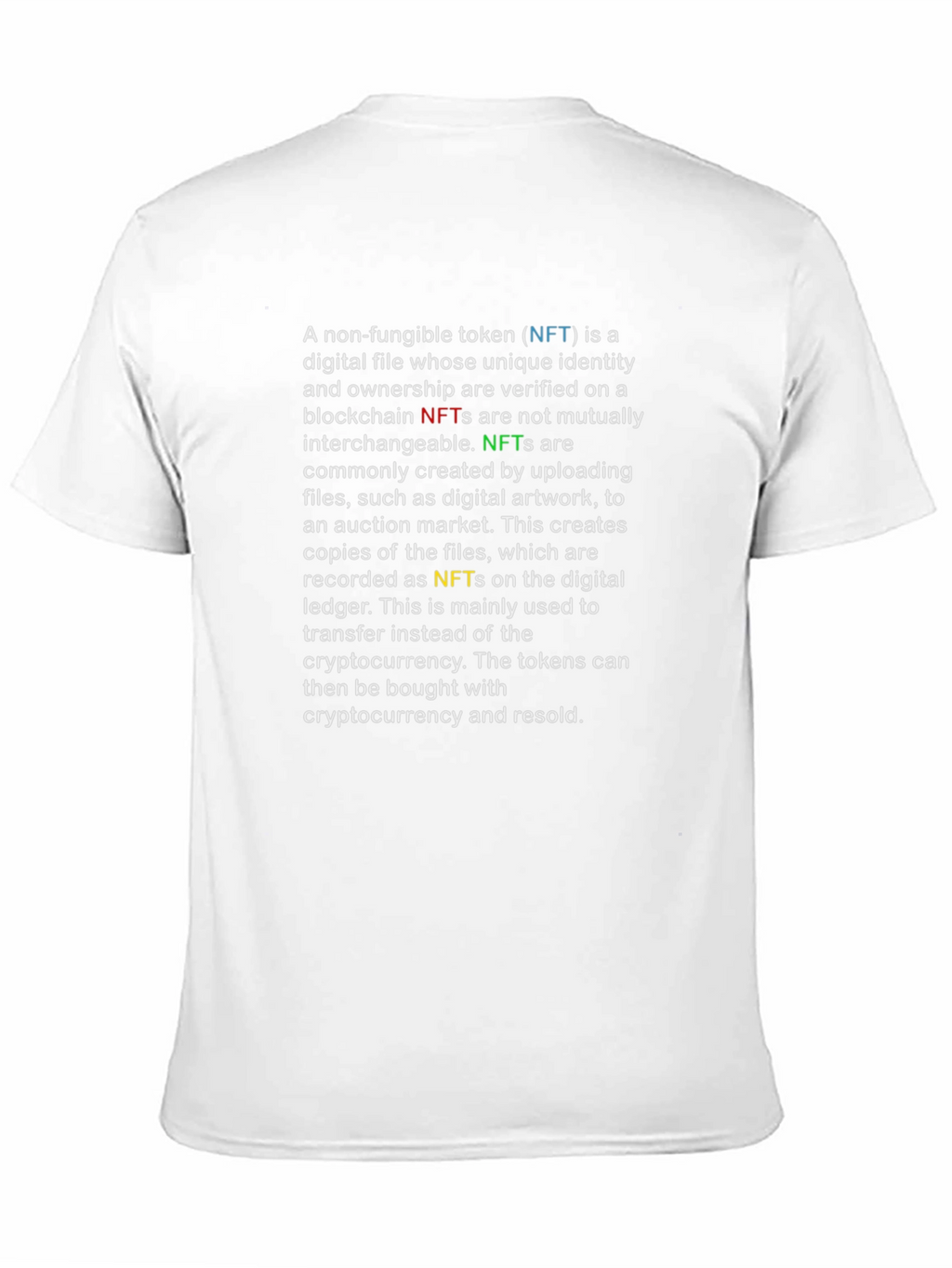 NFT Definition Graphic Tee - Crypto Art T-Shirt