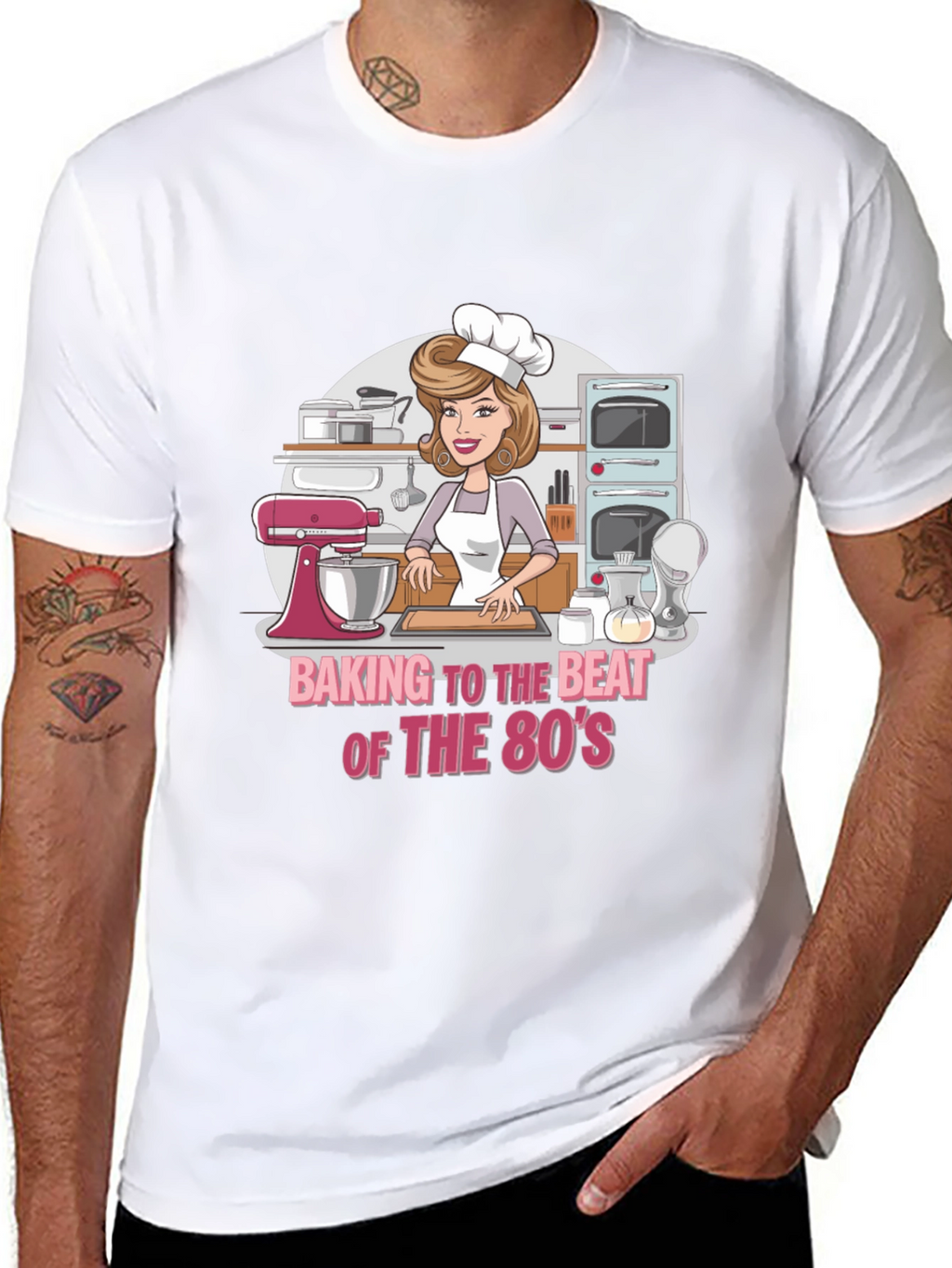 Baking to the Beat 80s Tee
