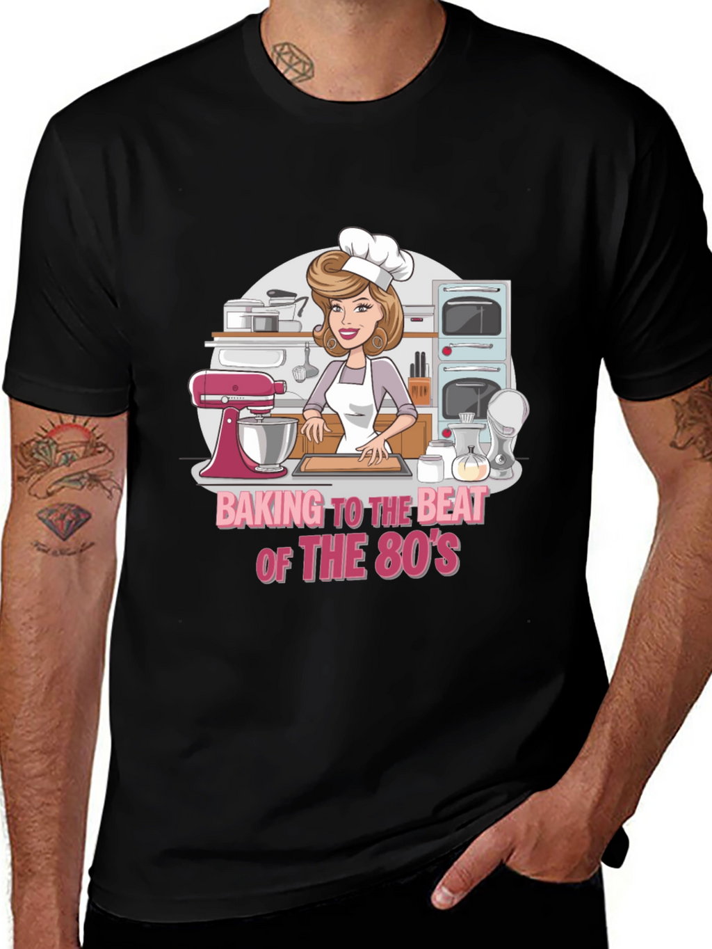 Baking to the Beat 80s Tee