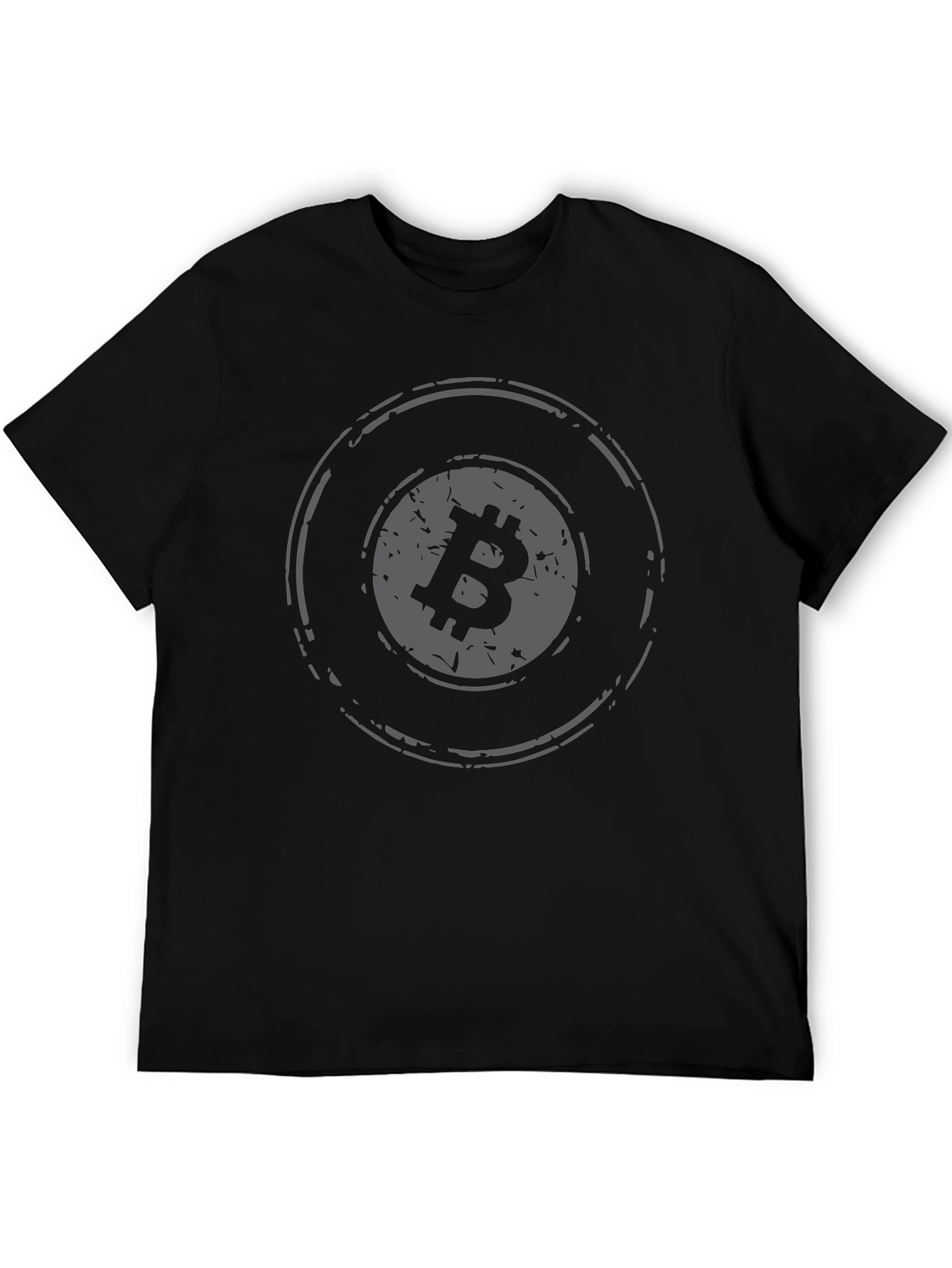 Bitcoin Logo Graphic Tee - Black Crypto T-Shirt