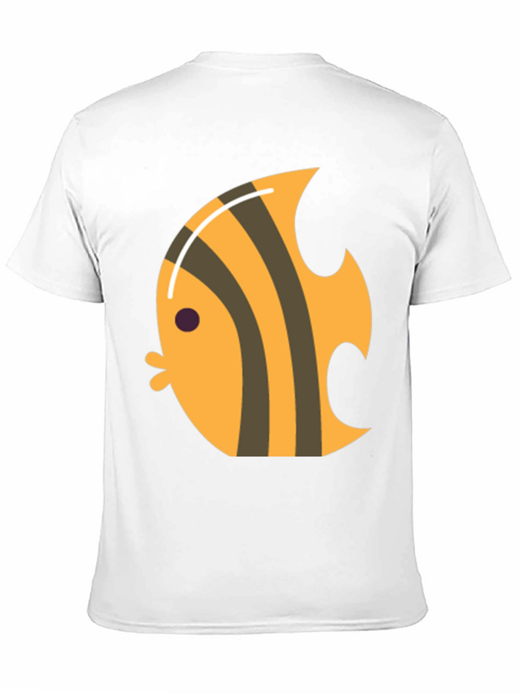 Angelfish Graphic Tee - Black Cotton T-Shirt