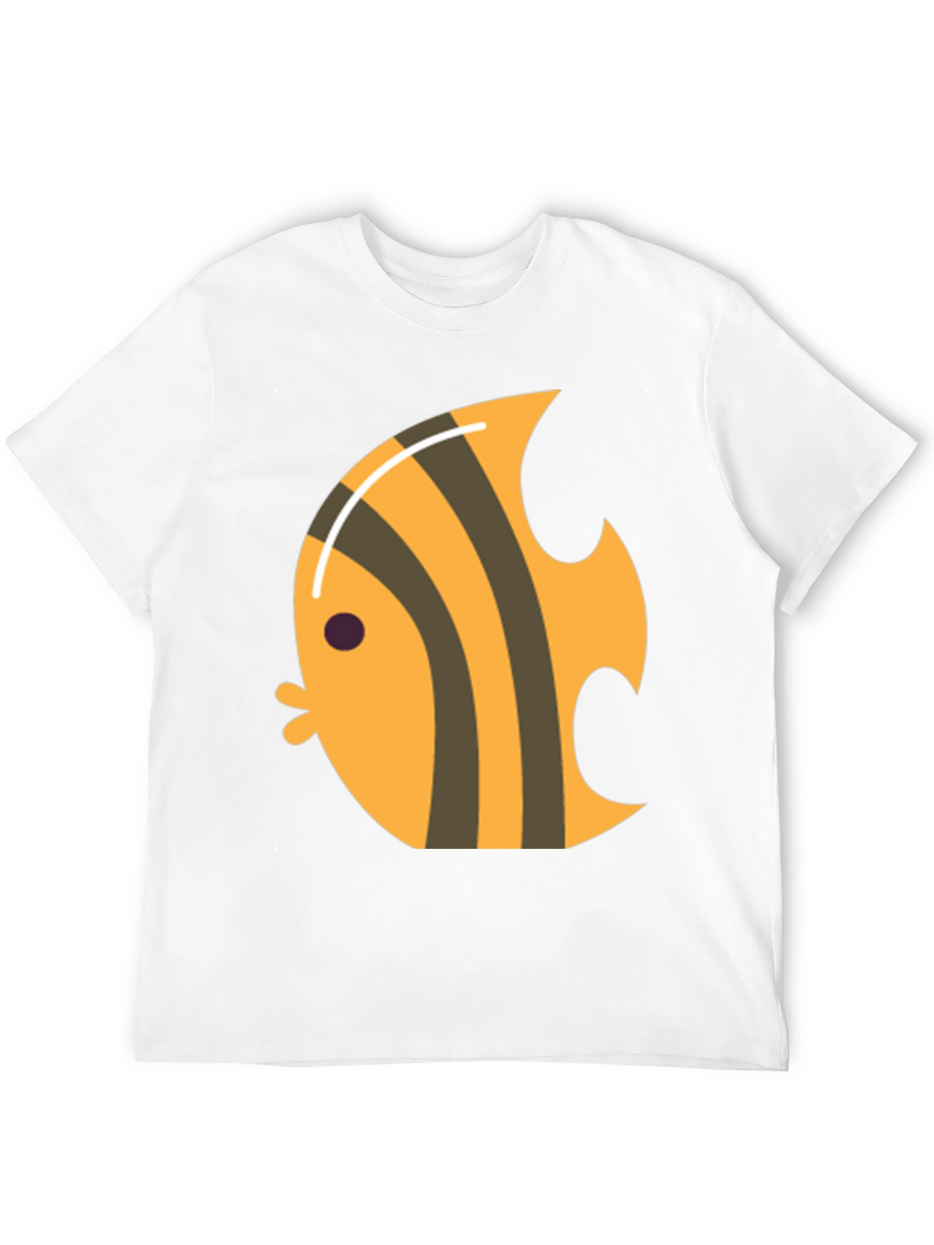 Angelfish Graphic Tee - Black Cotton T-Shirt