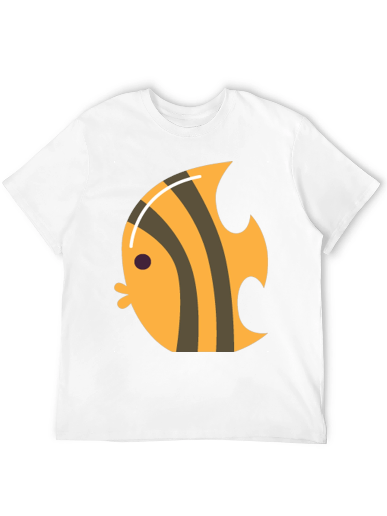 Angelfish Graphic Tee - Black Cotton T-Shirt