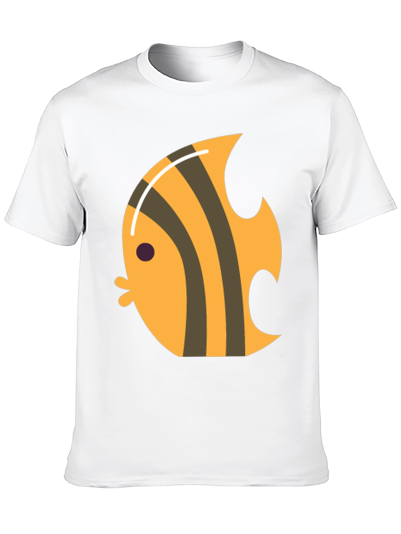 Angelfish Graphic Tee - Black Cotton T-Shirt