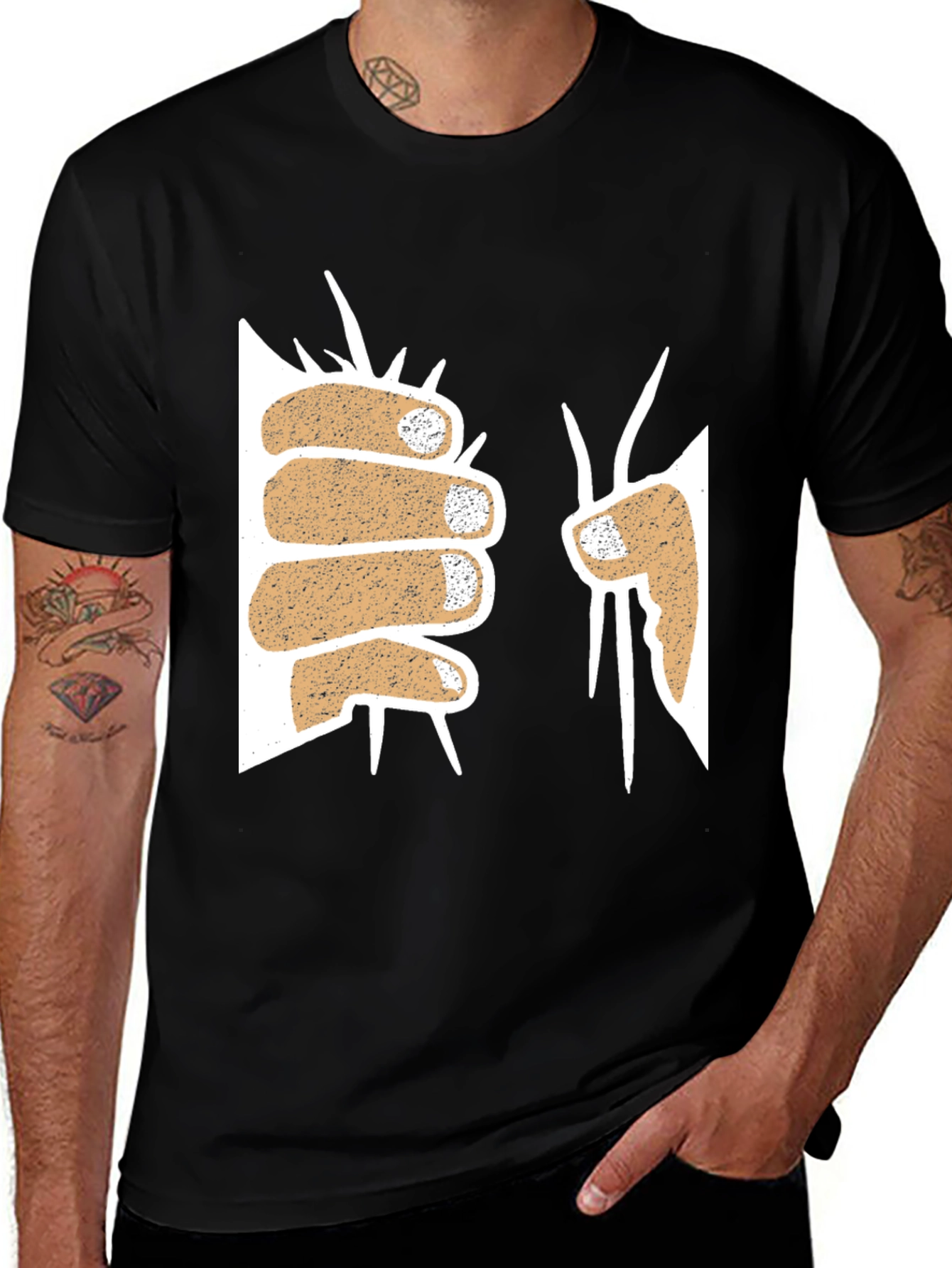 Fist Through Wall Graphic Tee