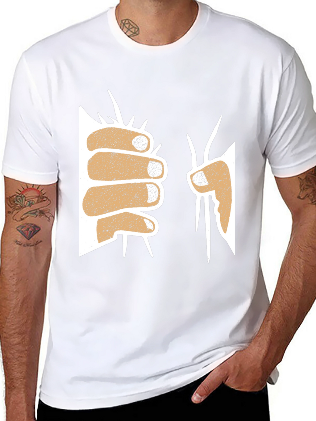 Fist Through Wall Graphic Tee