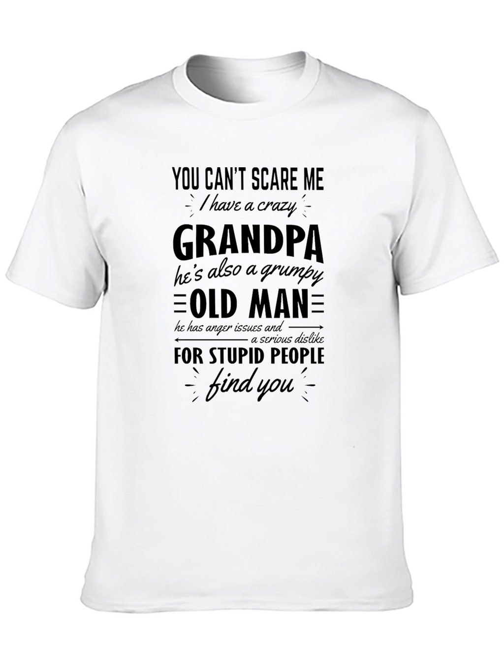 Crazy Grandpa T-Shirt Grumpy Old Man Tee