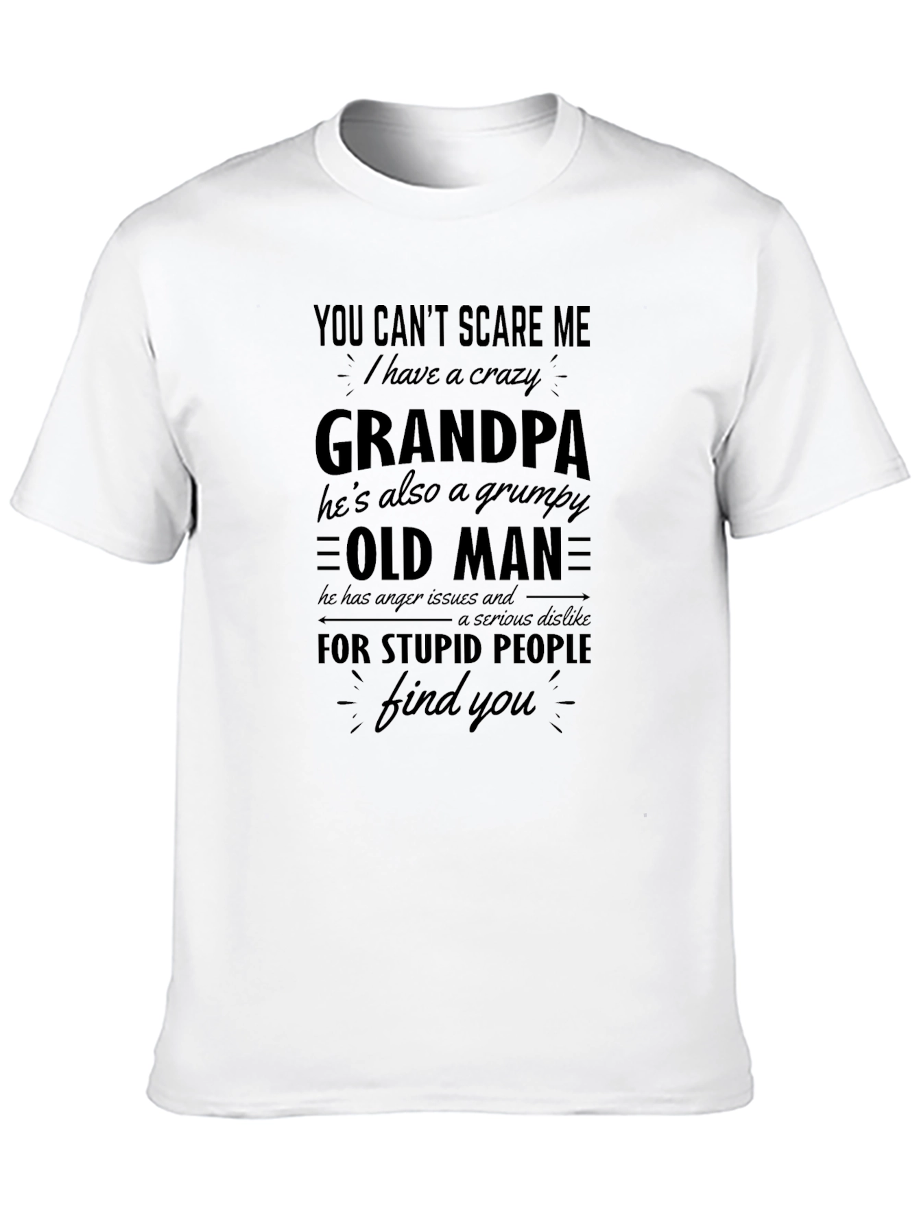 Crazy Grandpa T-Shirt Grumpy Old Man Tee