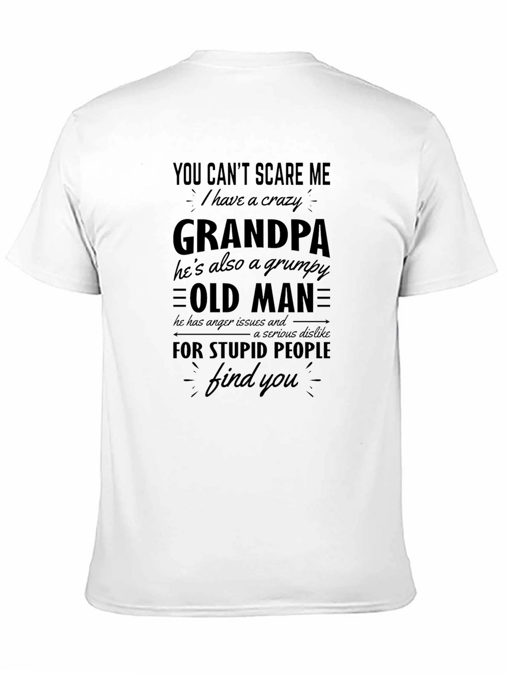 Crazy Grandpa T-Shirt Grumpy Old Man Tee