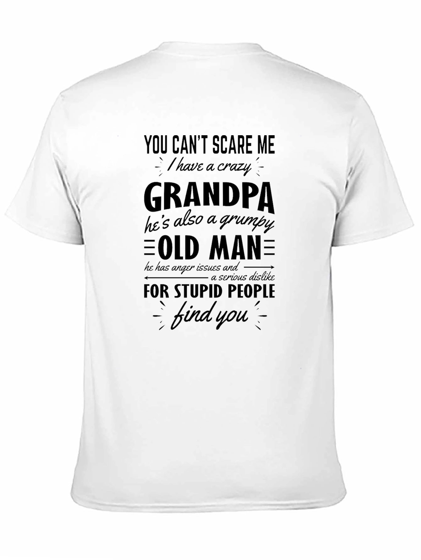 Crazy Grandpa T-Shirt Grumpy Old Man Tee