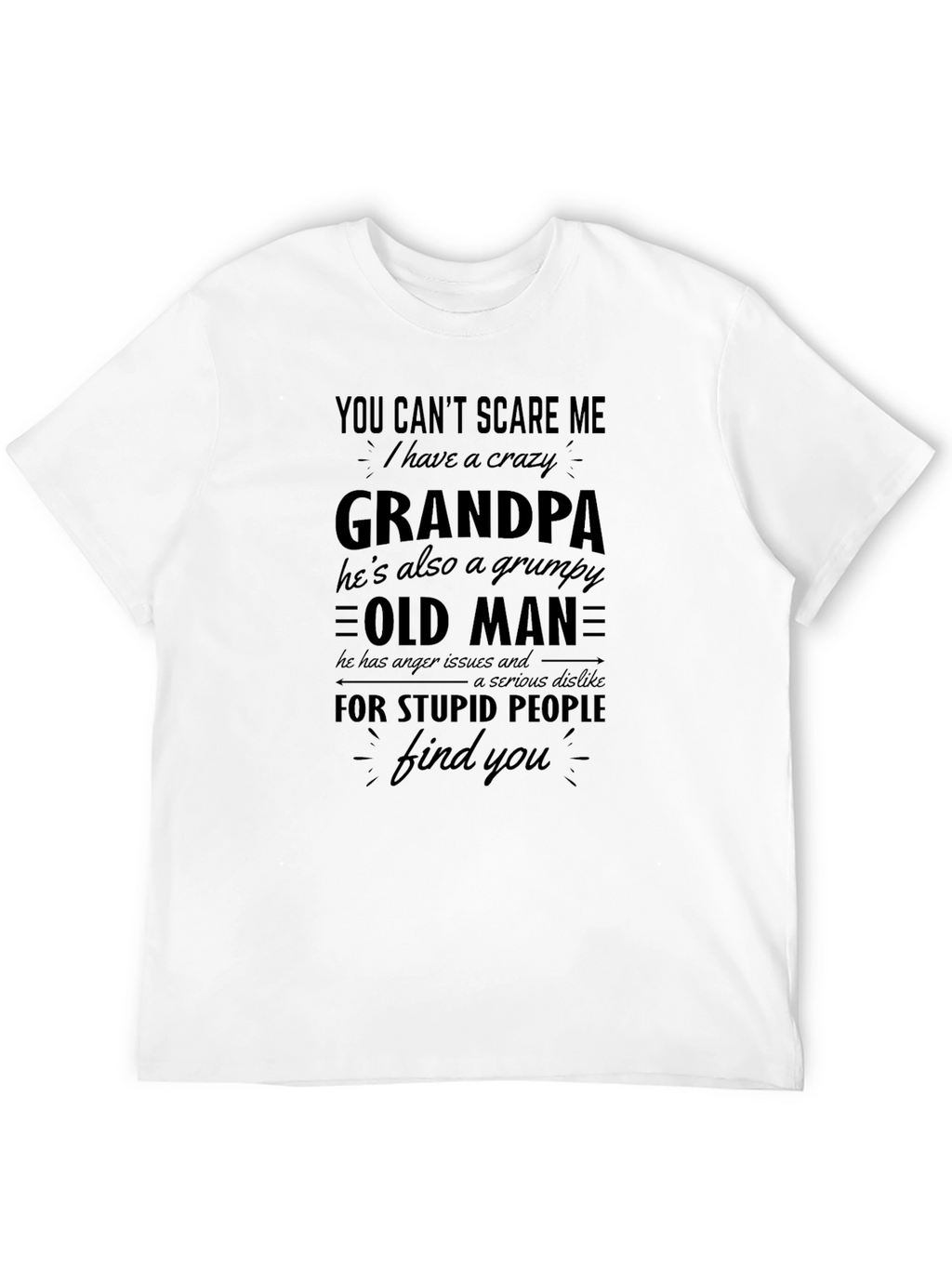 Crazy Grandpa T-Shirt Grumpy Old Man Tee