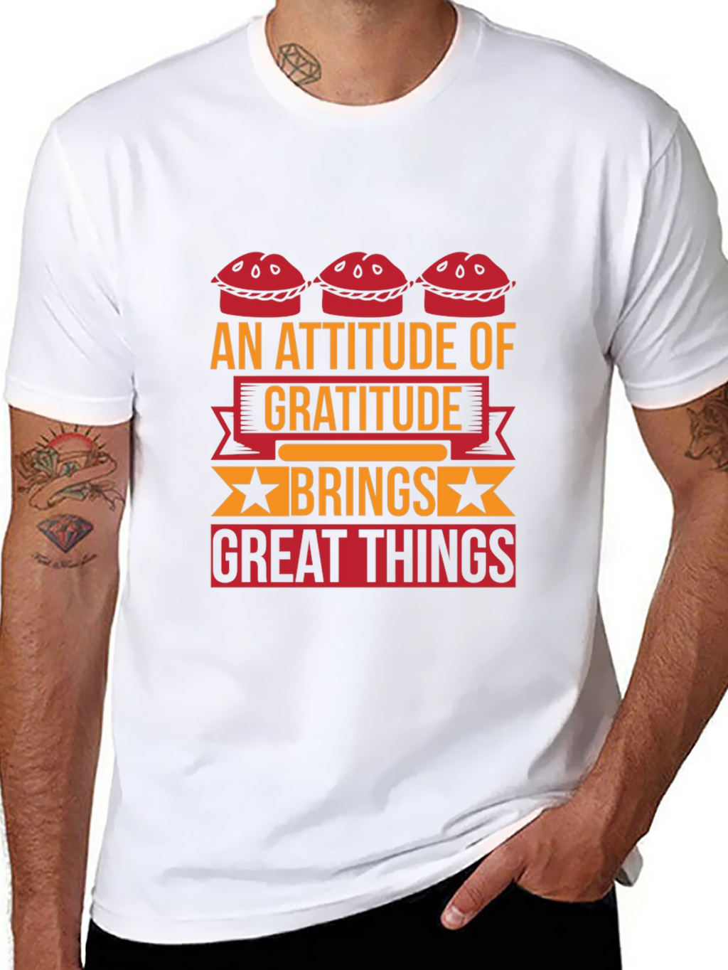 Gratitude Graphic Tee - Inspiring Statement Shirt