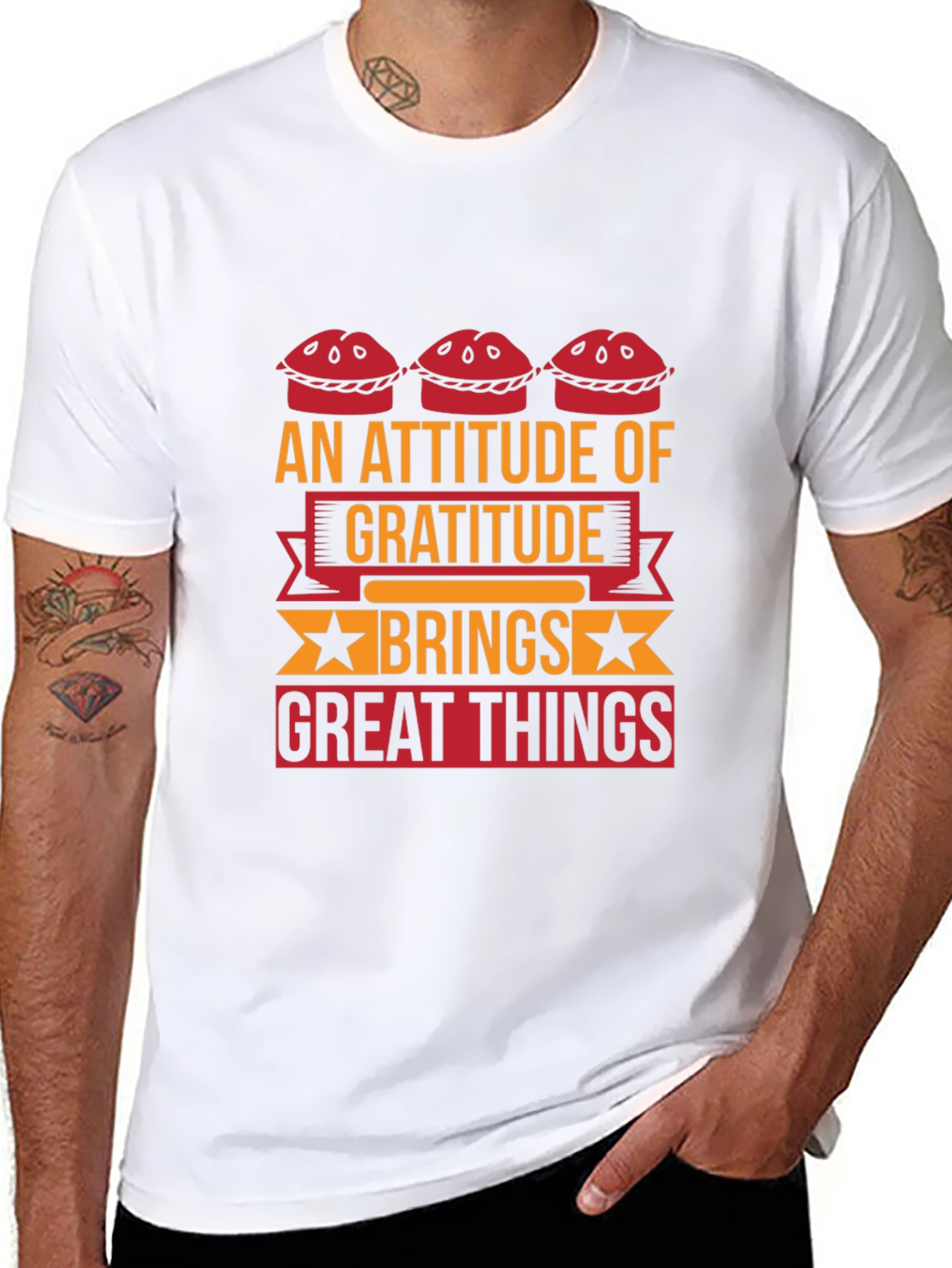 Gratitude Graphic Tee - Inspiring Statement Shirt