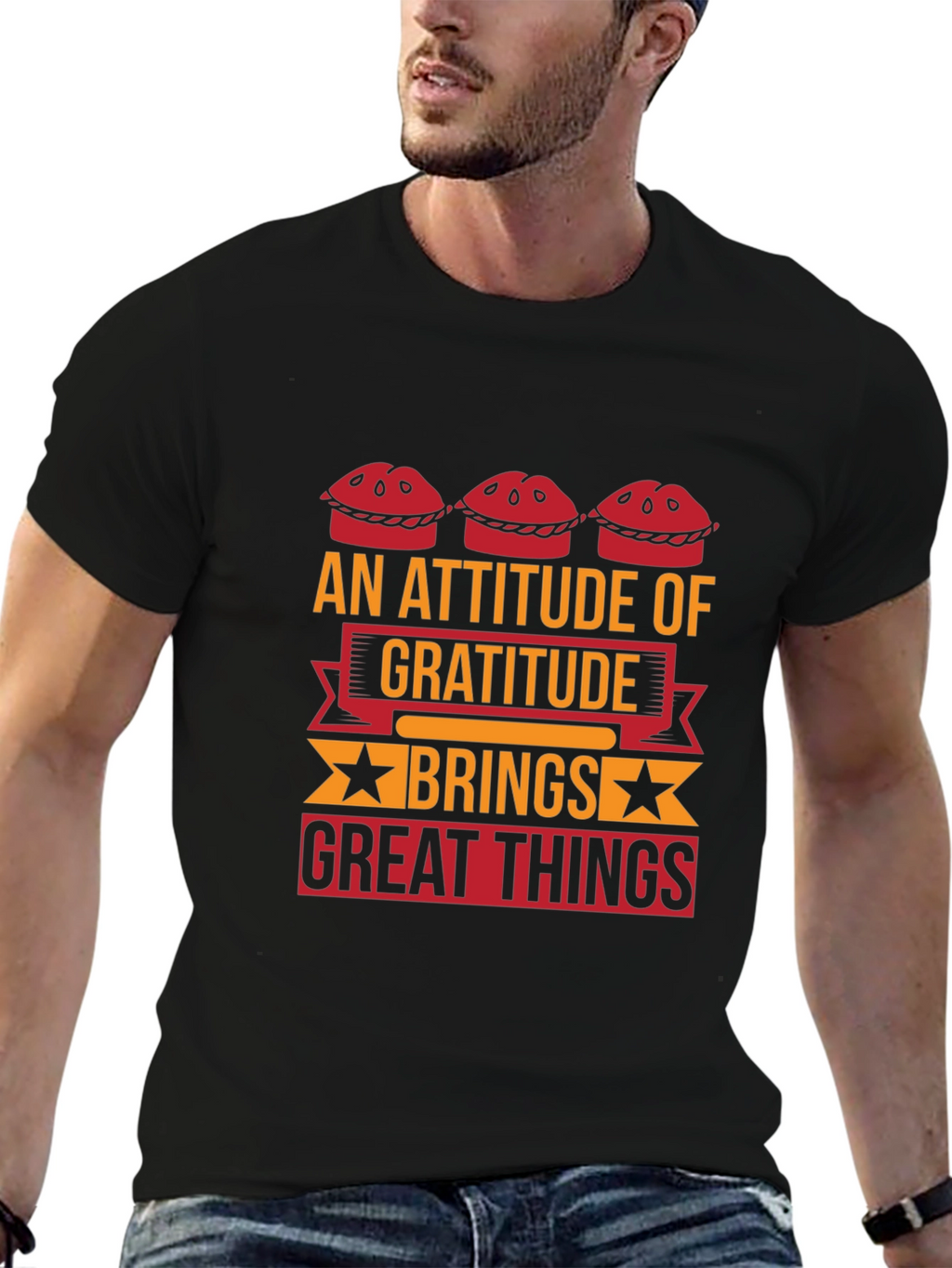 Gratitude Graphic Tee - Inspiring Statement Shirt